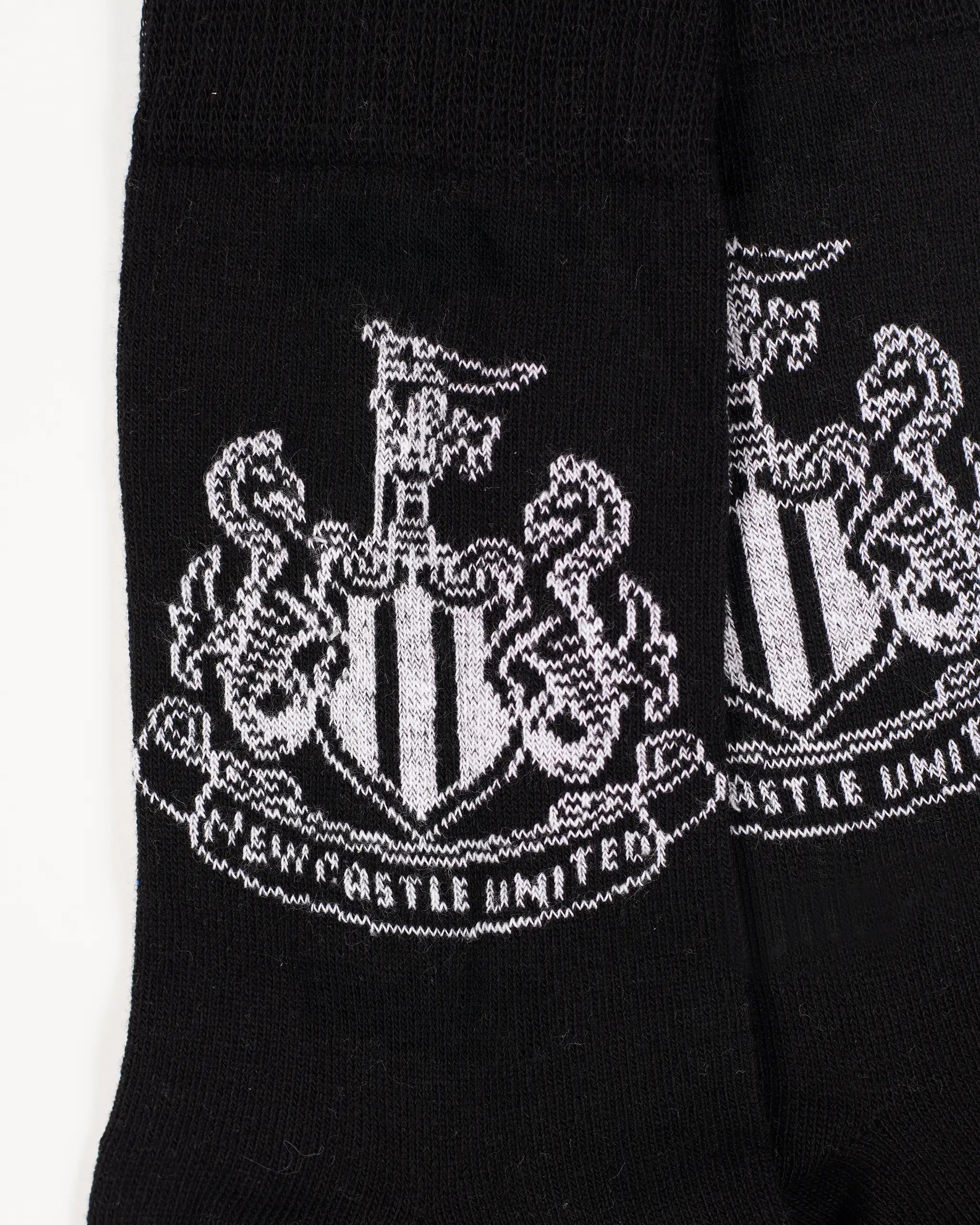Newcastle United Black Crest Socks