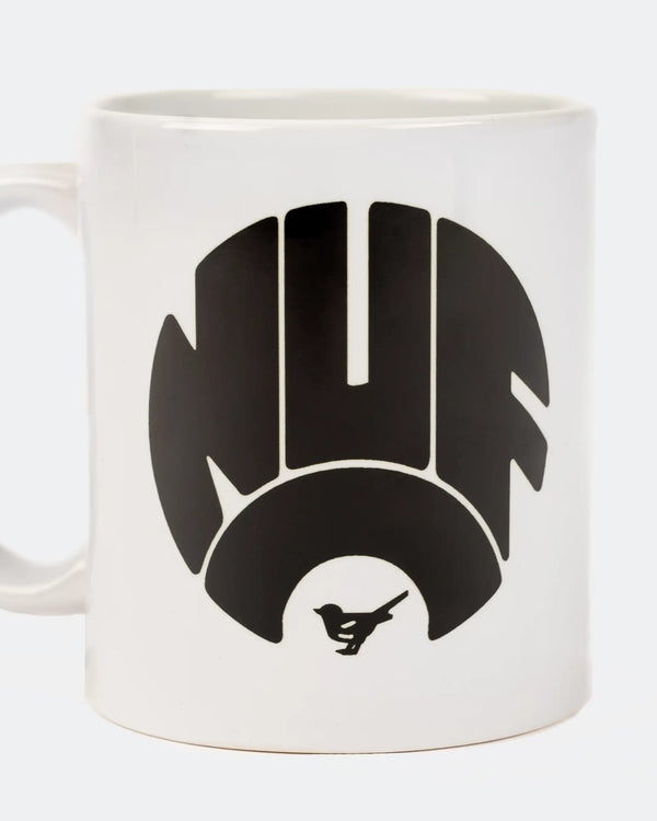 Newcastle United White NUFC Retro Crest Mug