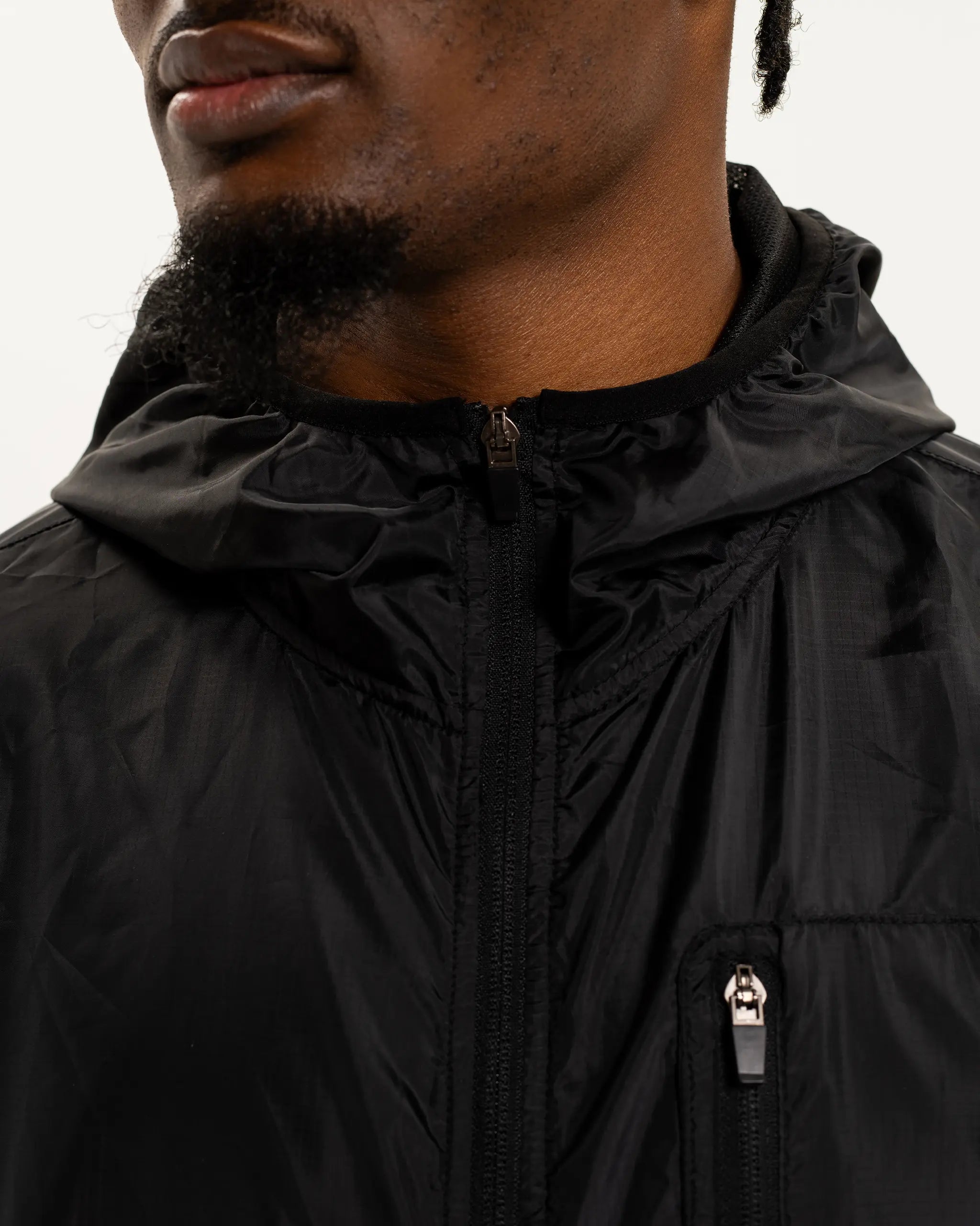 Newcastle United Men's Lightweight Black Hooded Jacket