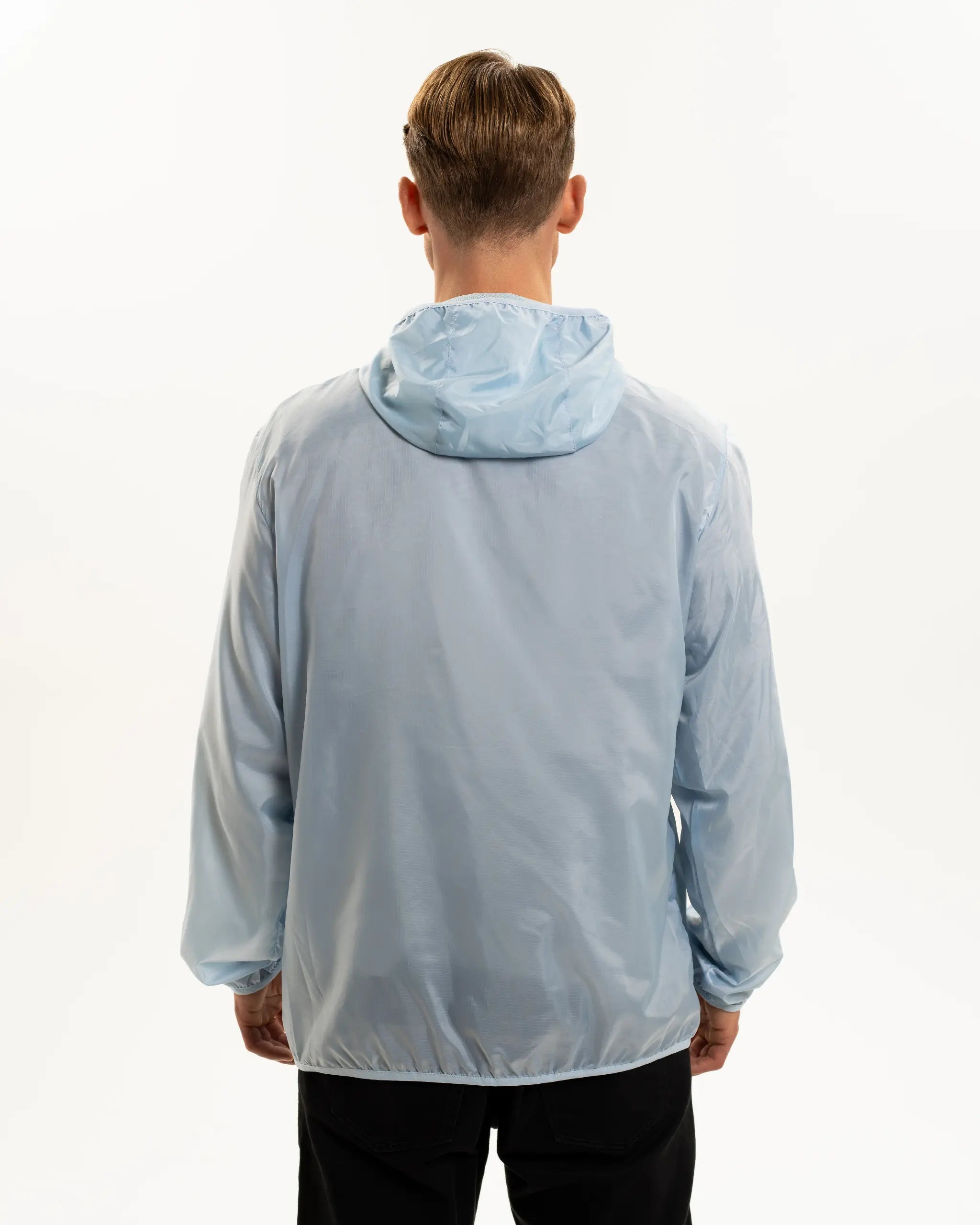 Newcastle United Men's Lightweight Light Blue Hooded Jacket