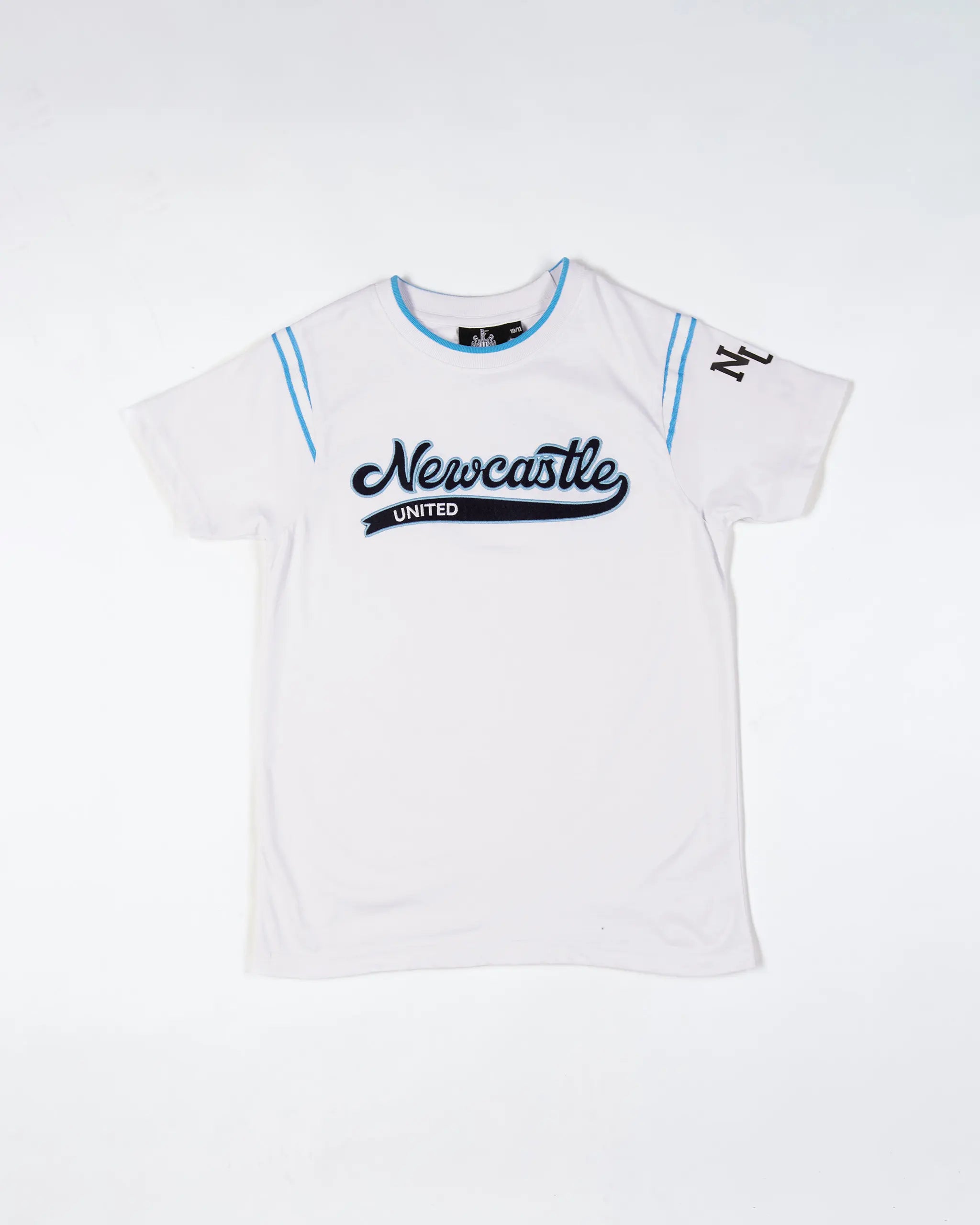 Newcastle United Kids' White Collegiate Tee