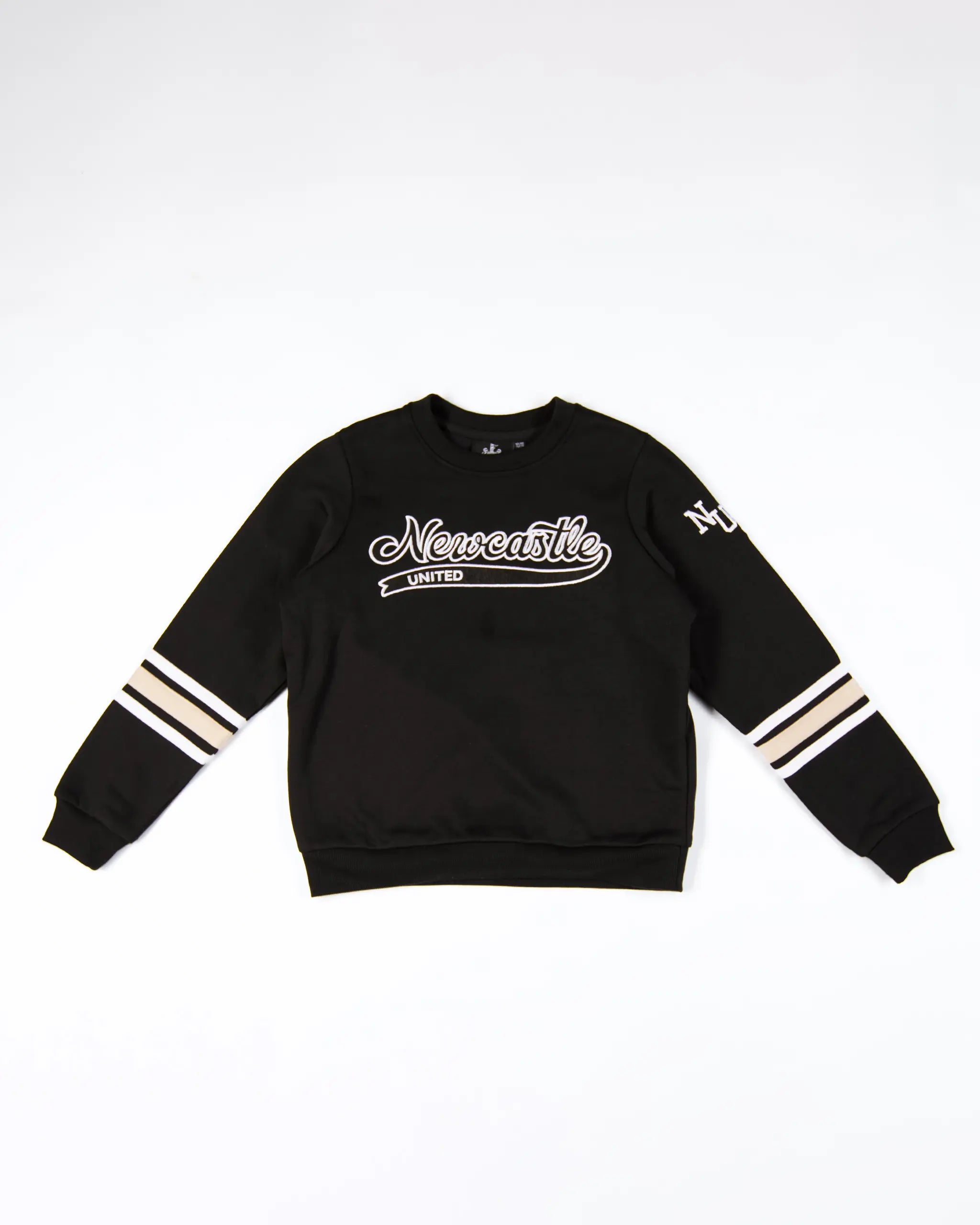 Newcastle United Kids' Black Collegiate Sweater