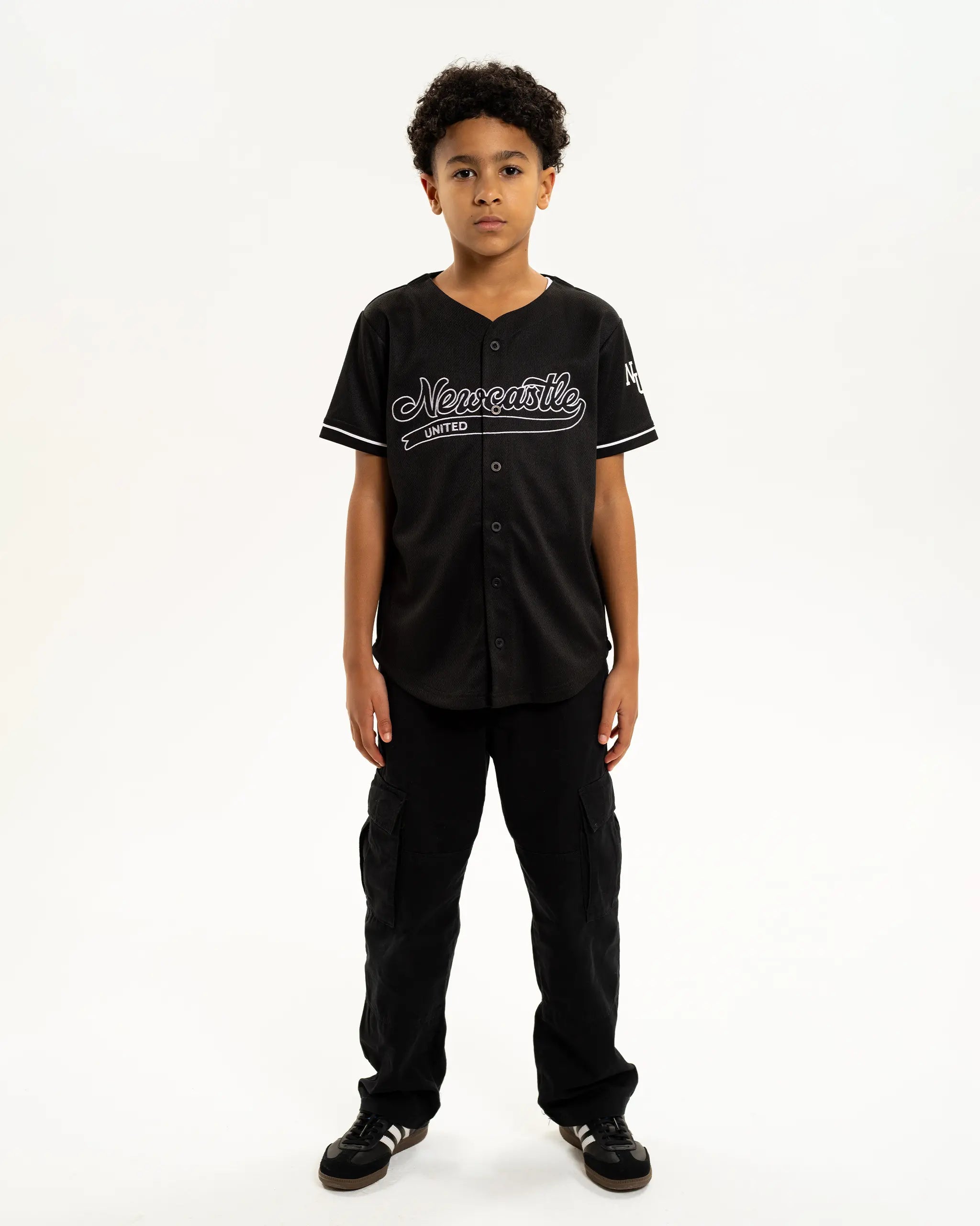 Newcastle United Kids' Mesh Baseball Jersey