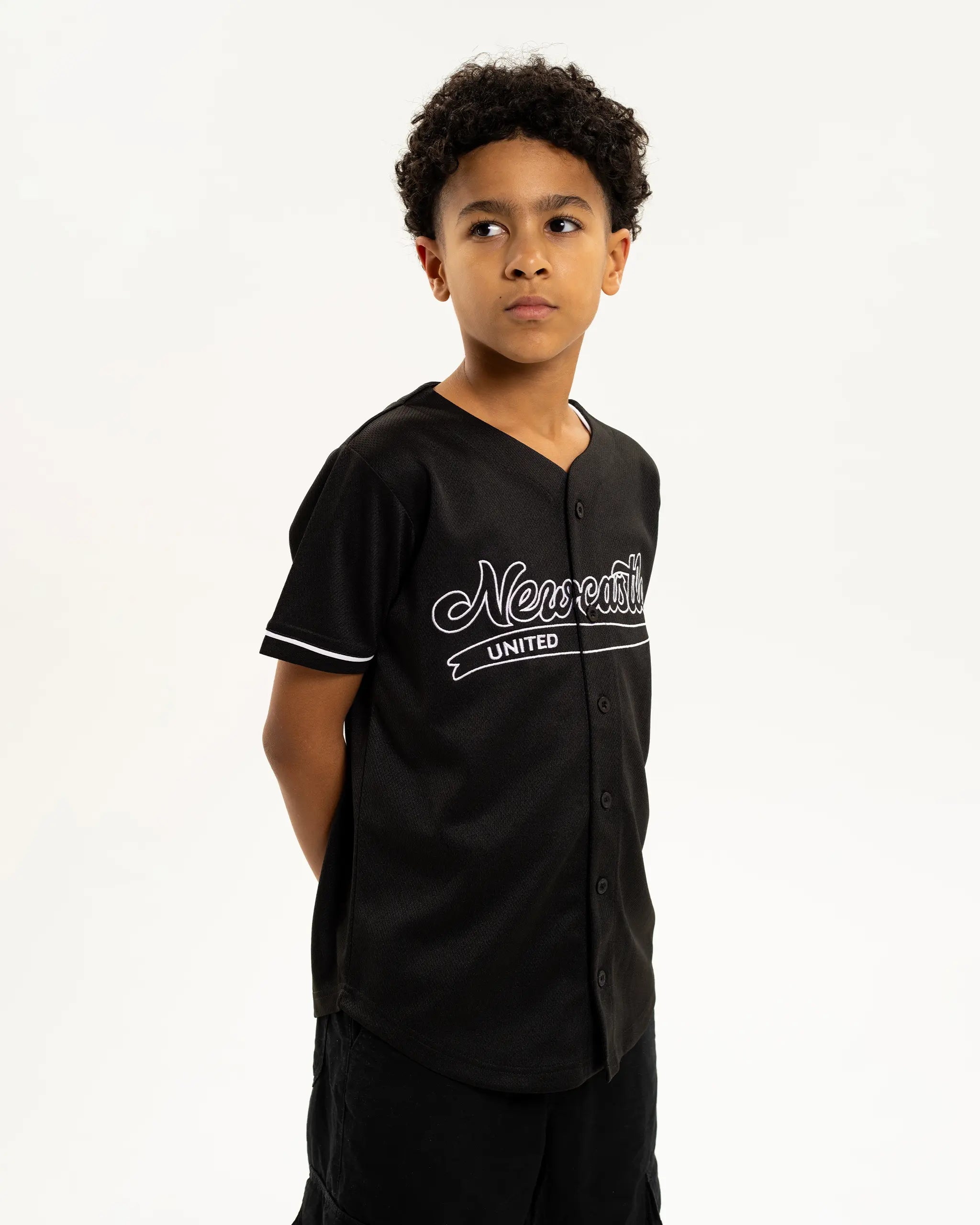 Newcastle United Kids' Mesh Baseball Jersey