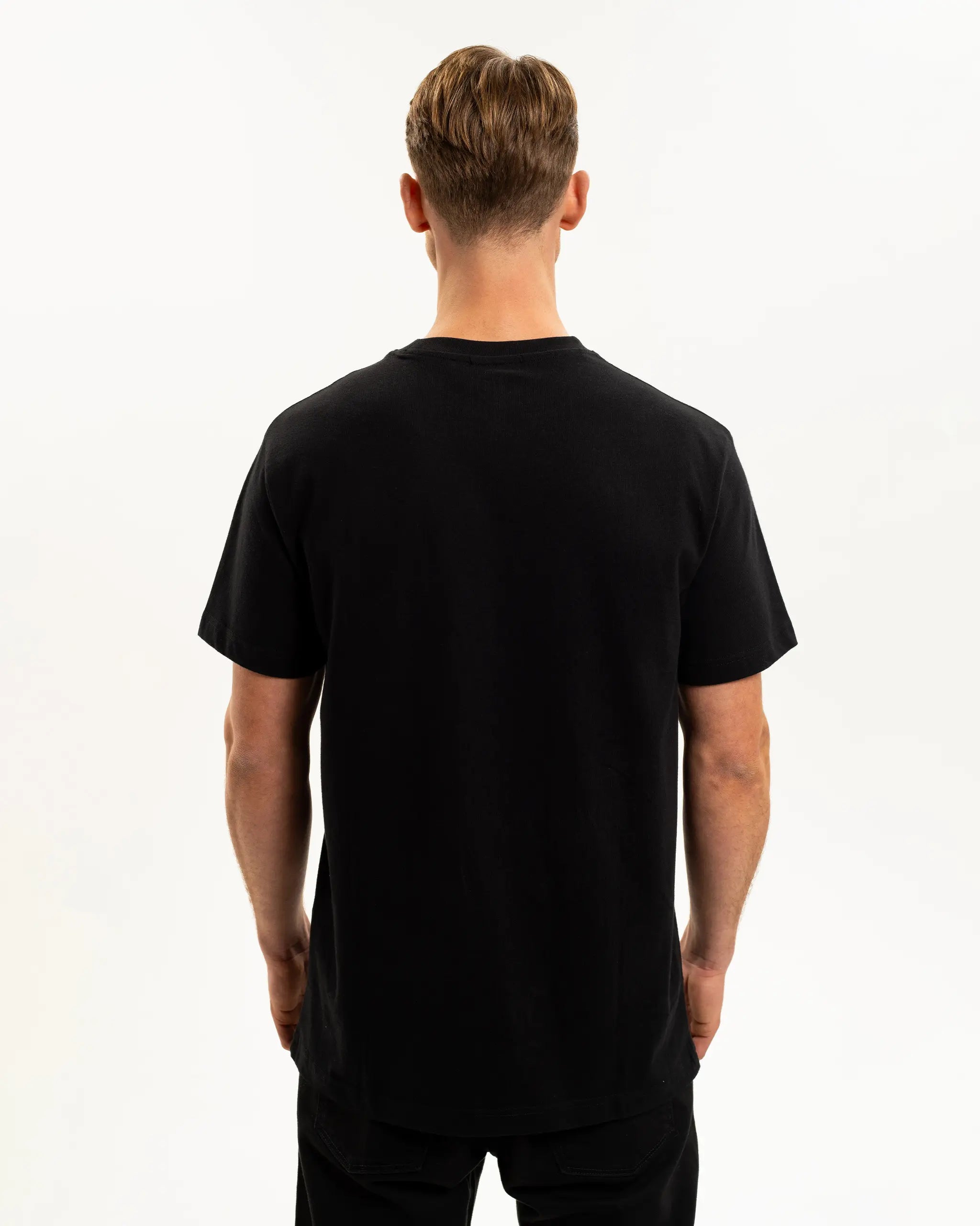 Newcastle United Men's Black Pocket Detailed T-Shirt