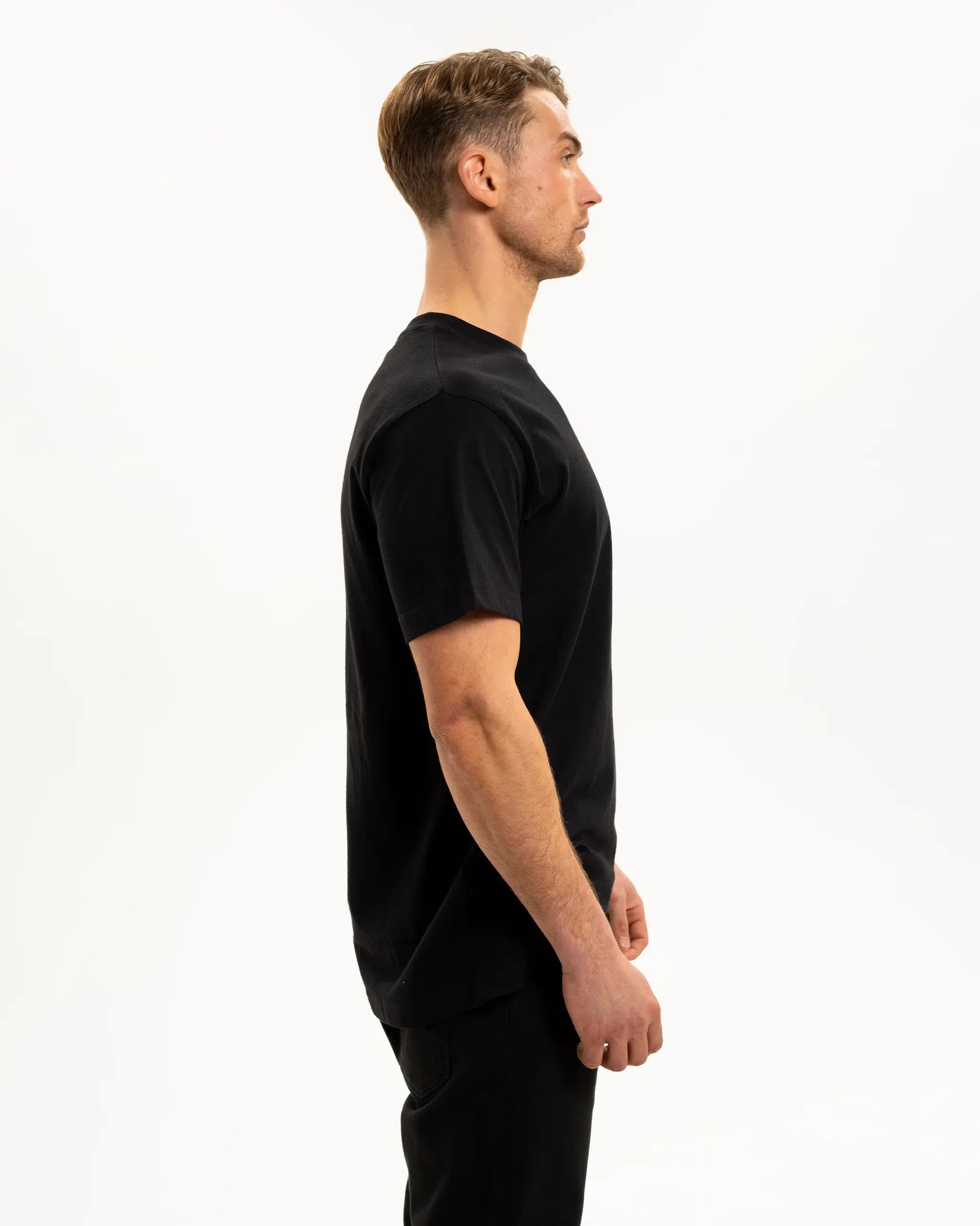 Newcastle United Men's Black Pocket Detailed T-Shirt