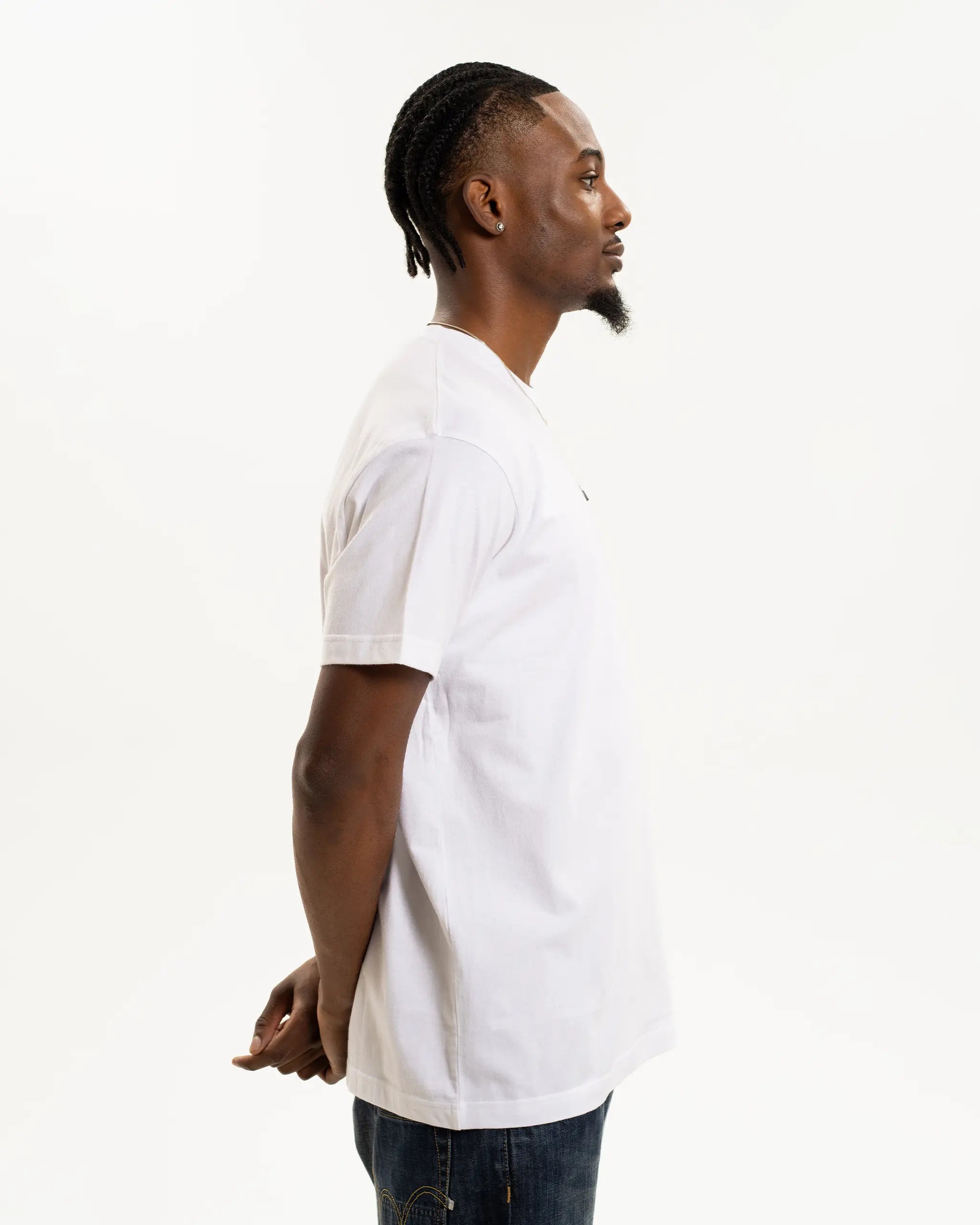 Newcastle United Men's White Pocket Detailed T-Shirt