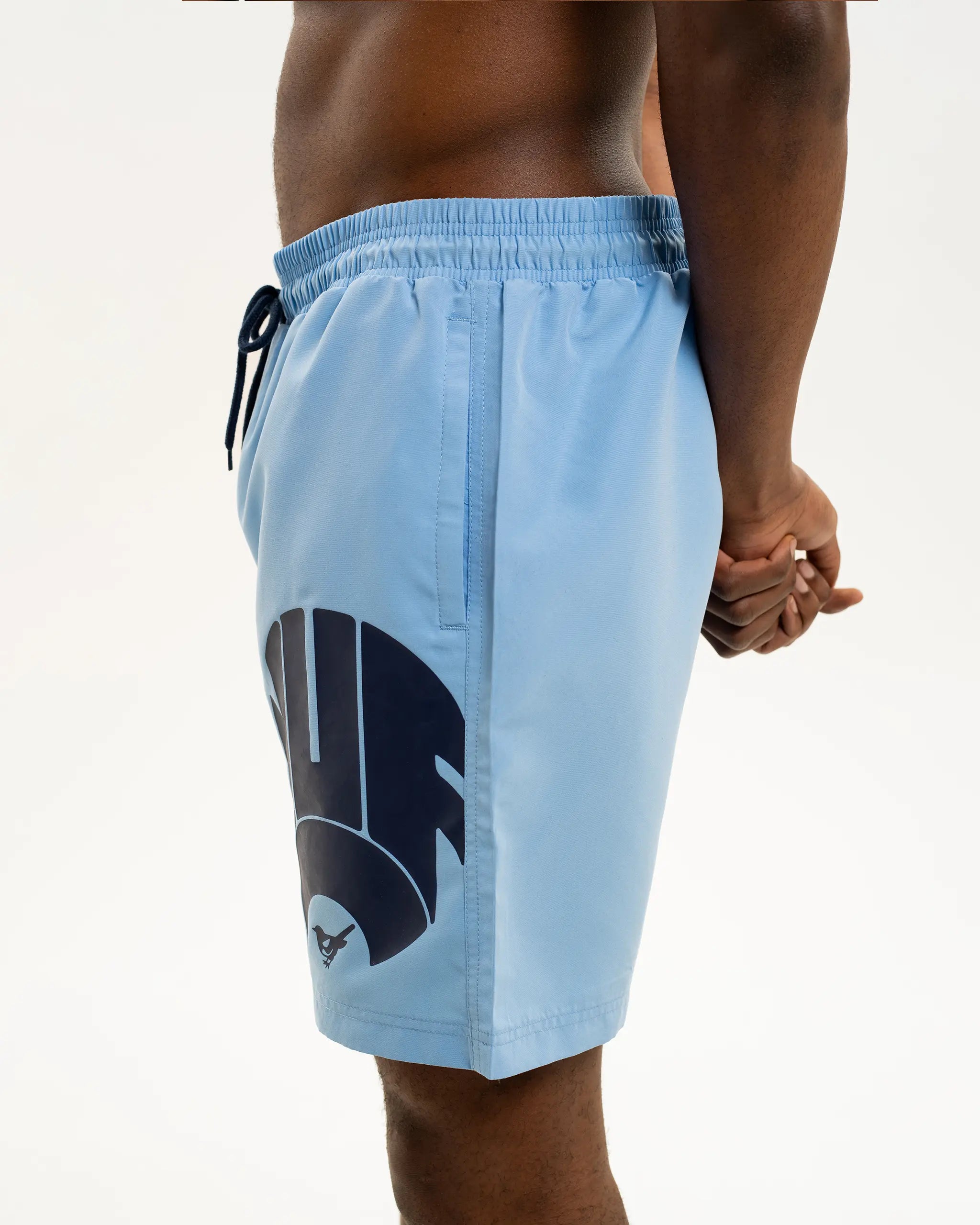 Newcastle United Men's Blue Retro Crest Swim Shorts