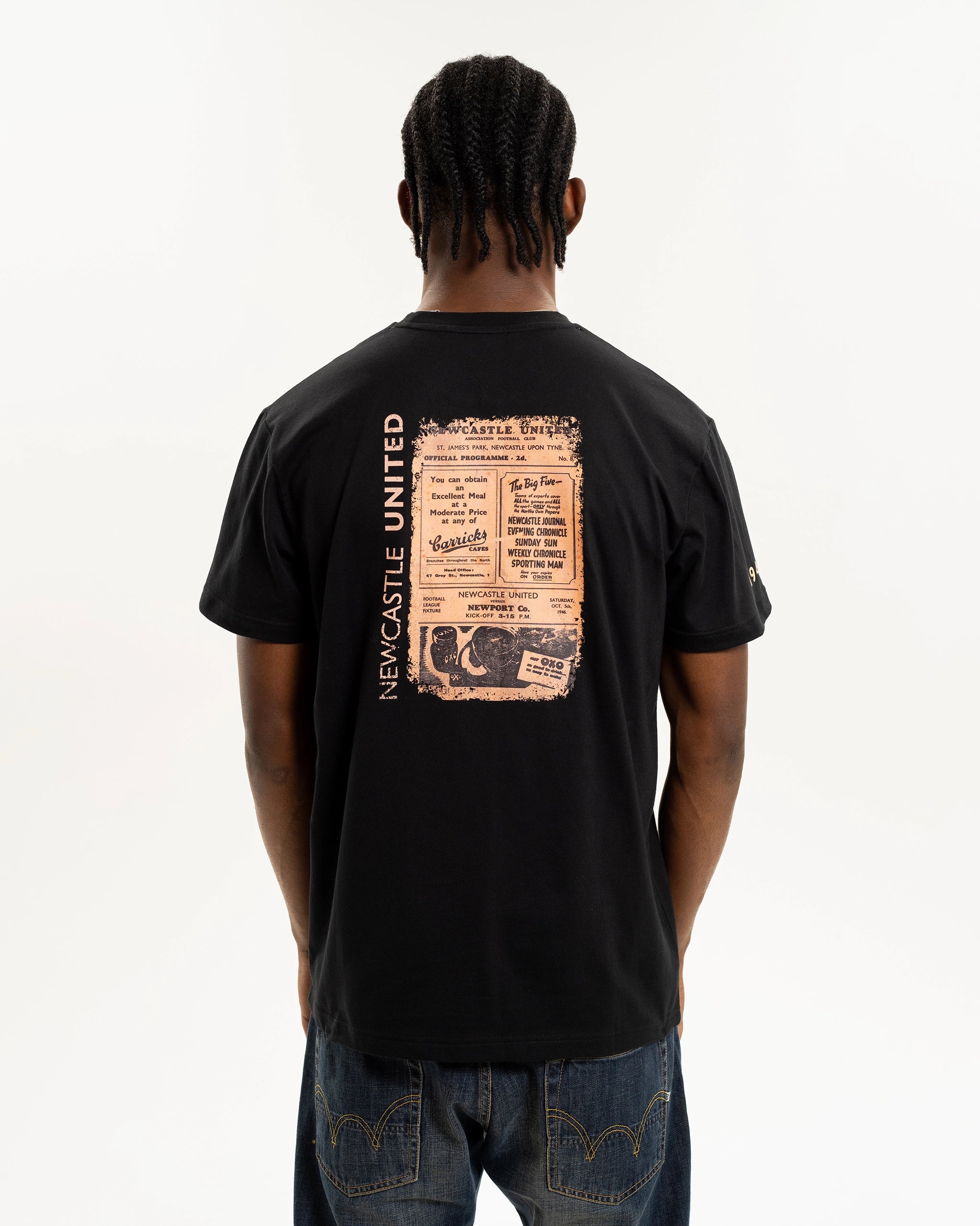 Newcastle United 1946 Programme Collection T-Shirt