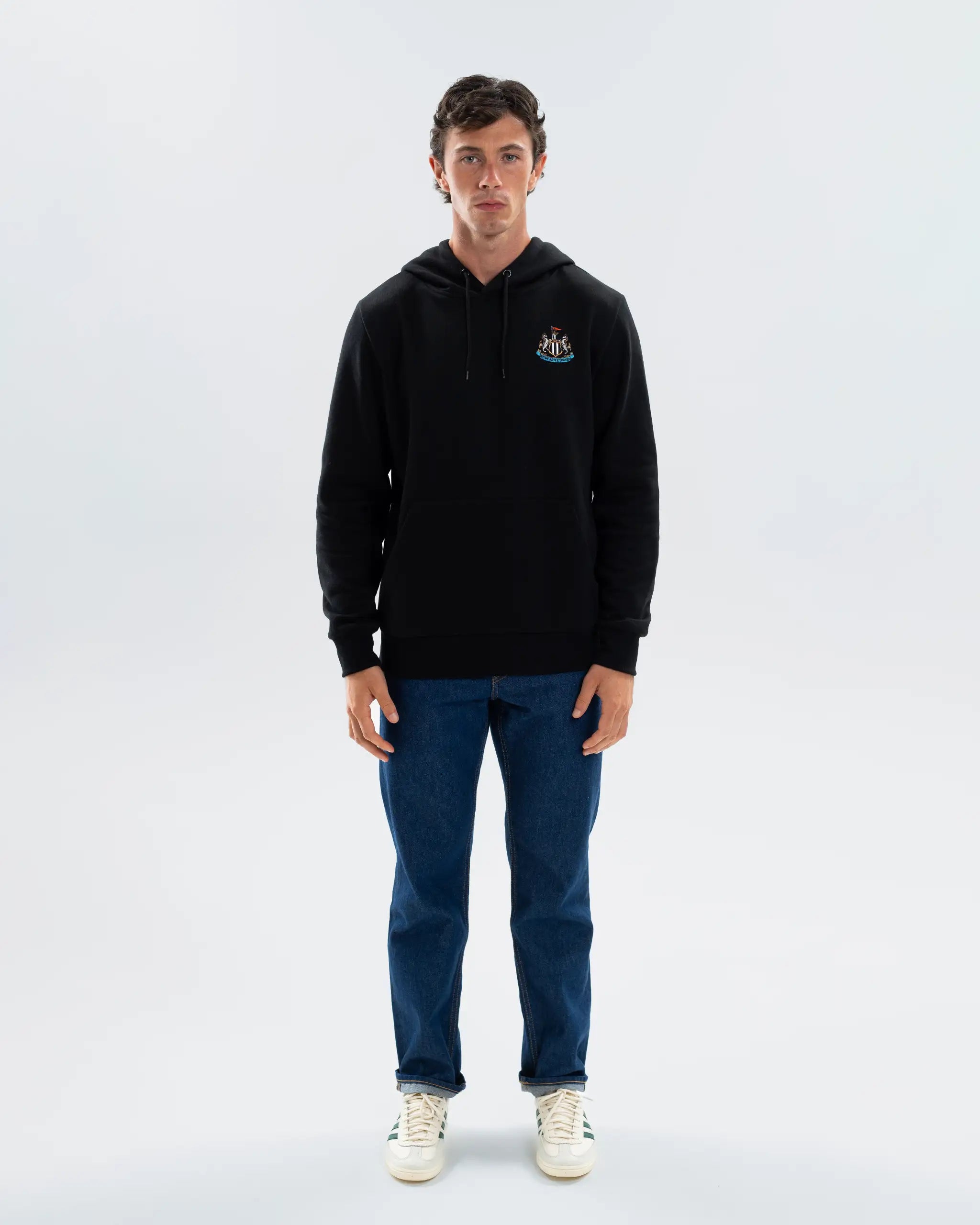 Newcastle United Men's Essentials Range Black Hoodie