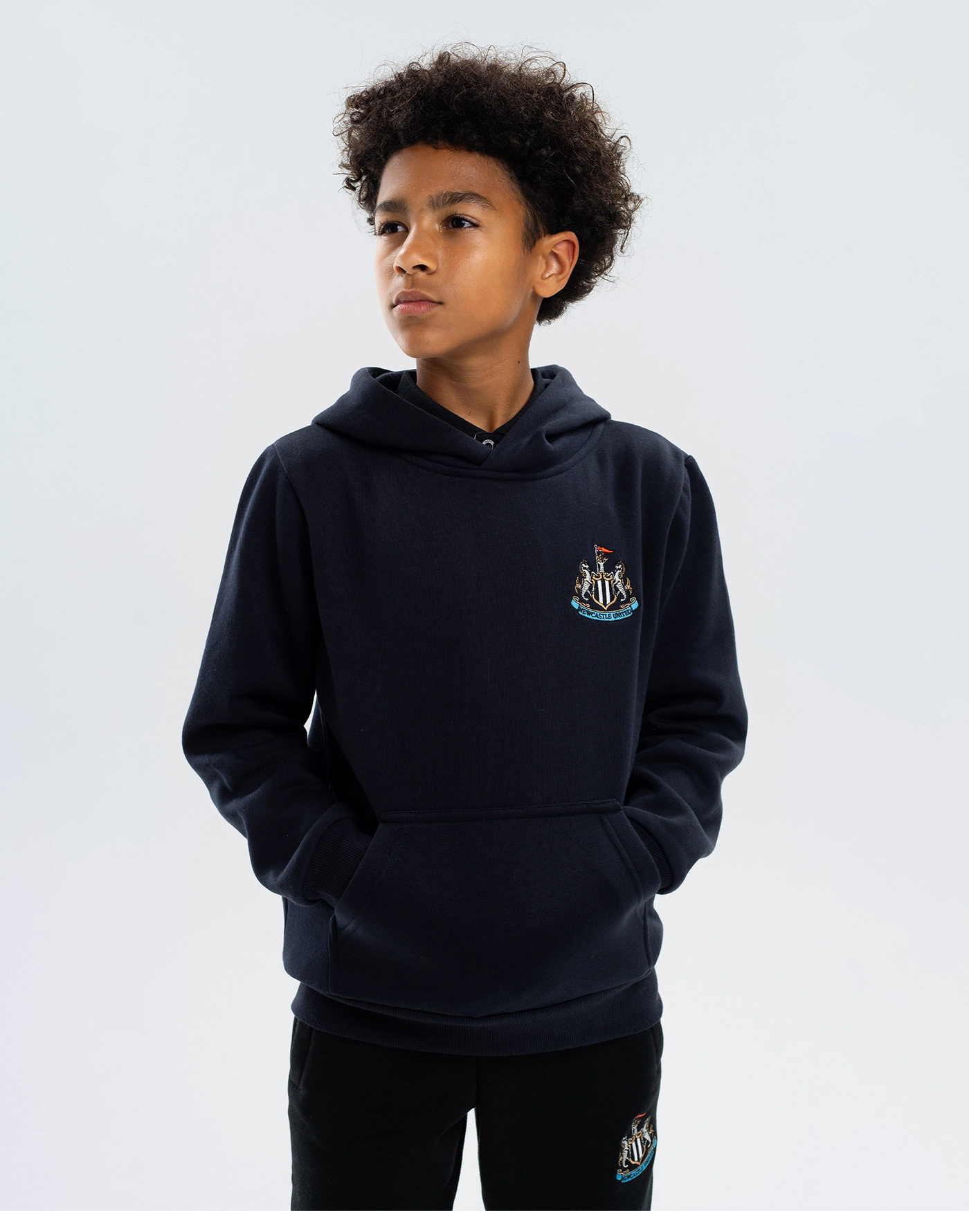 Newcastle United Kids' Essentials Range Navy Hoodie