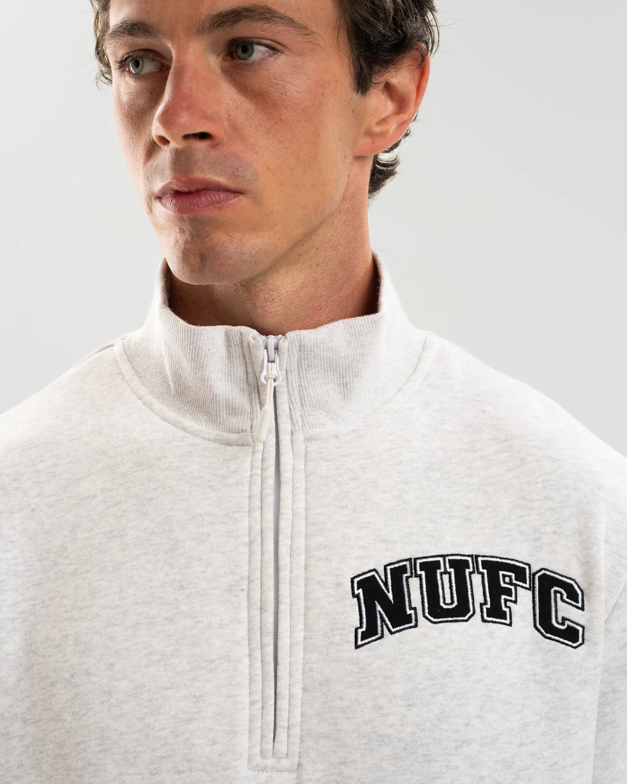 Newcastle United Adults NUFC Quarter Zip Sweatshirt