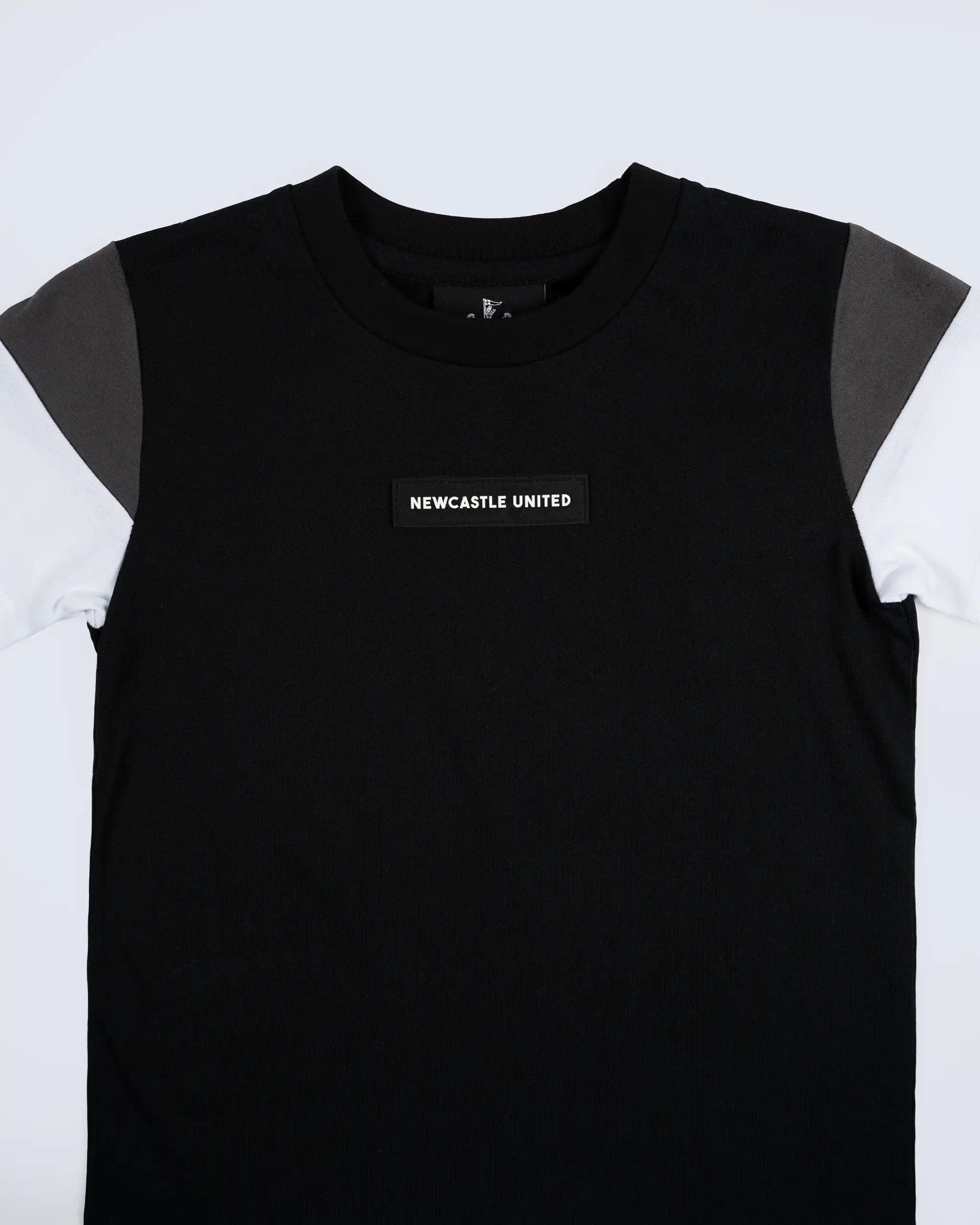 Newcastle United Kids' Black Colour Block T-Shirt