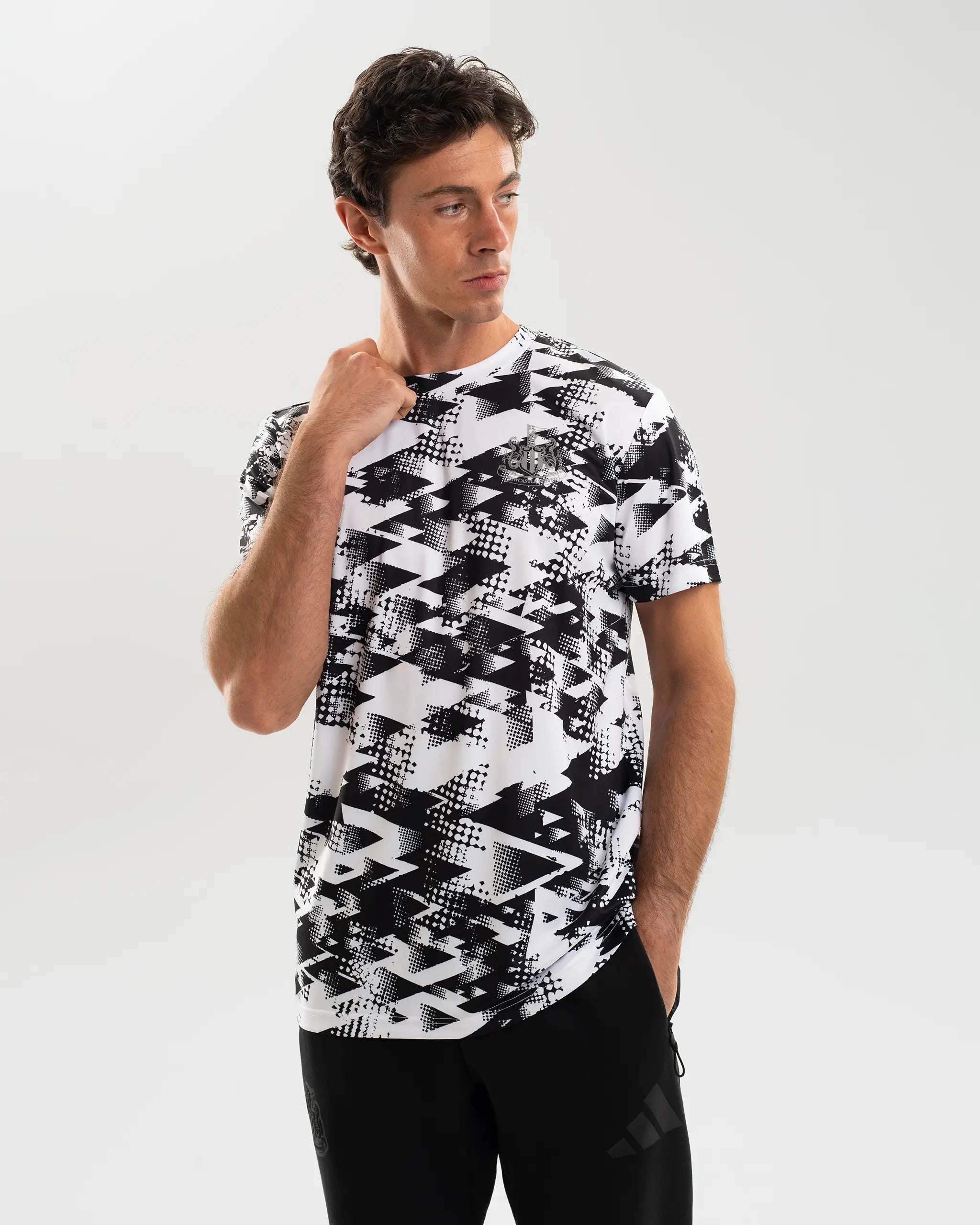 Newcastle United Men's White Camo Sublimated T-Shirt