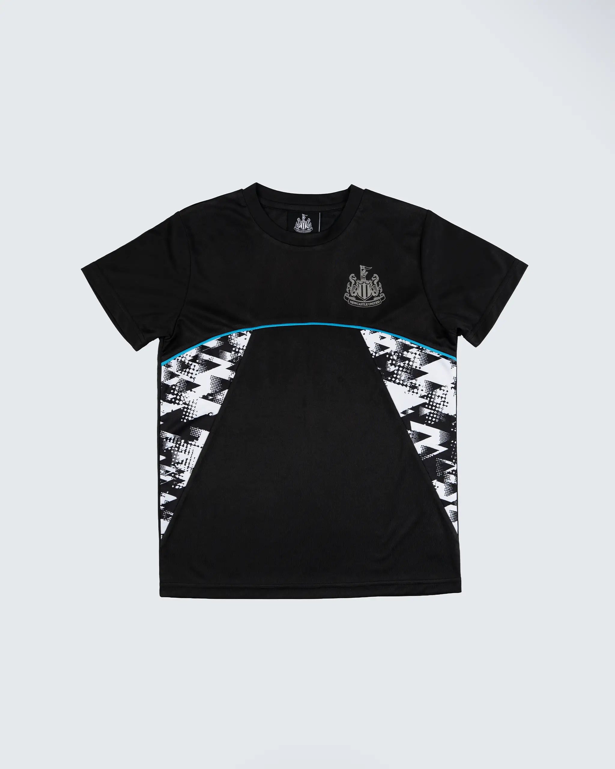 Newcastle United Kids Black Panel Camo T-Shirt