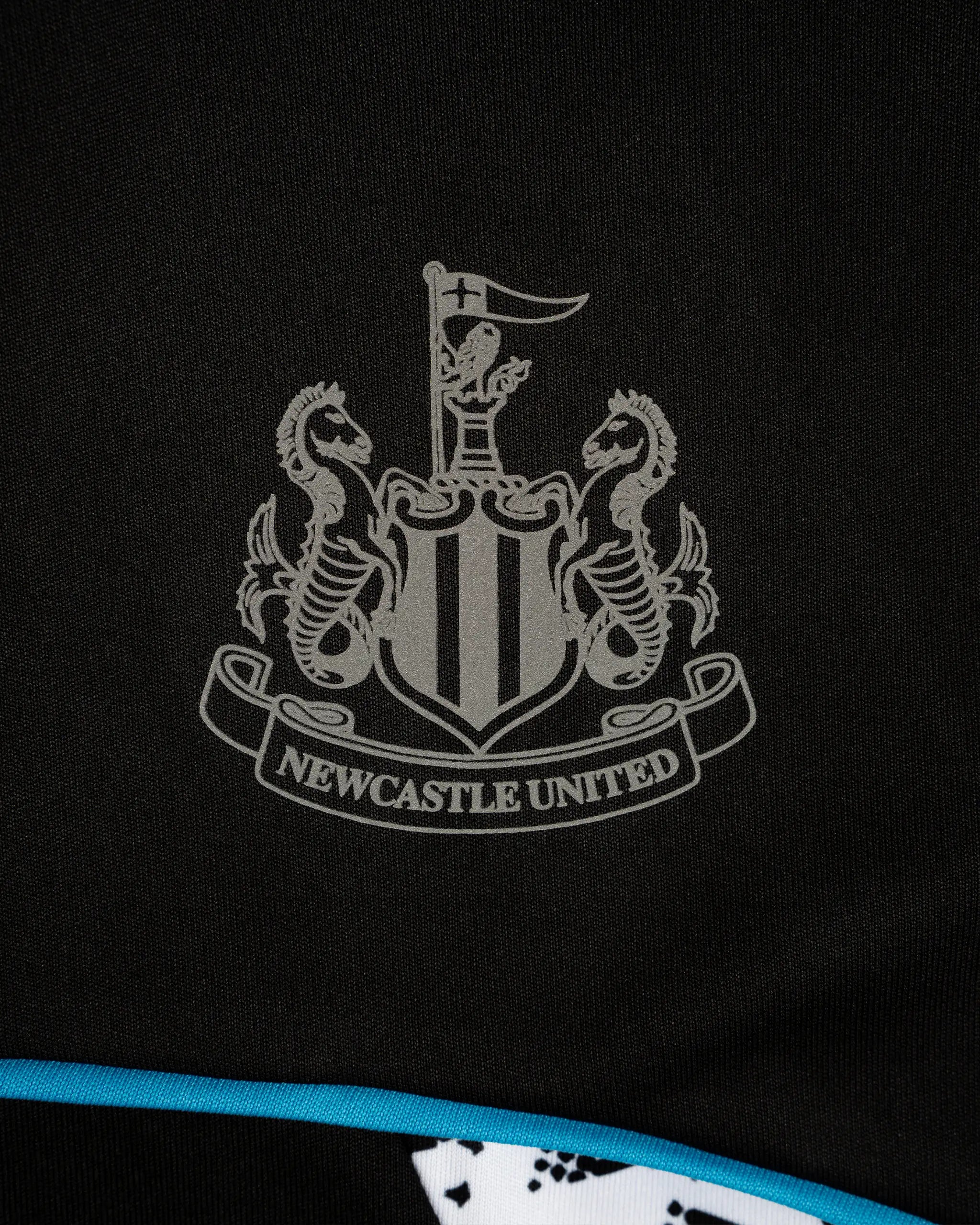Newcastle United Kids Black Panel Camo T-Shirt