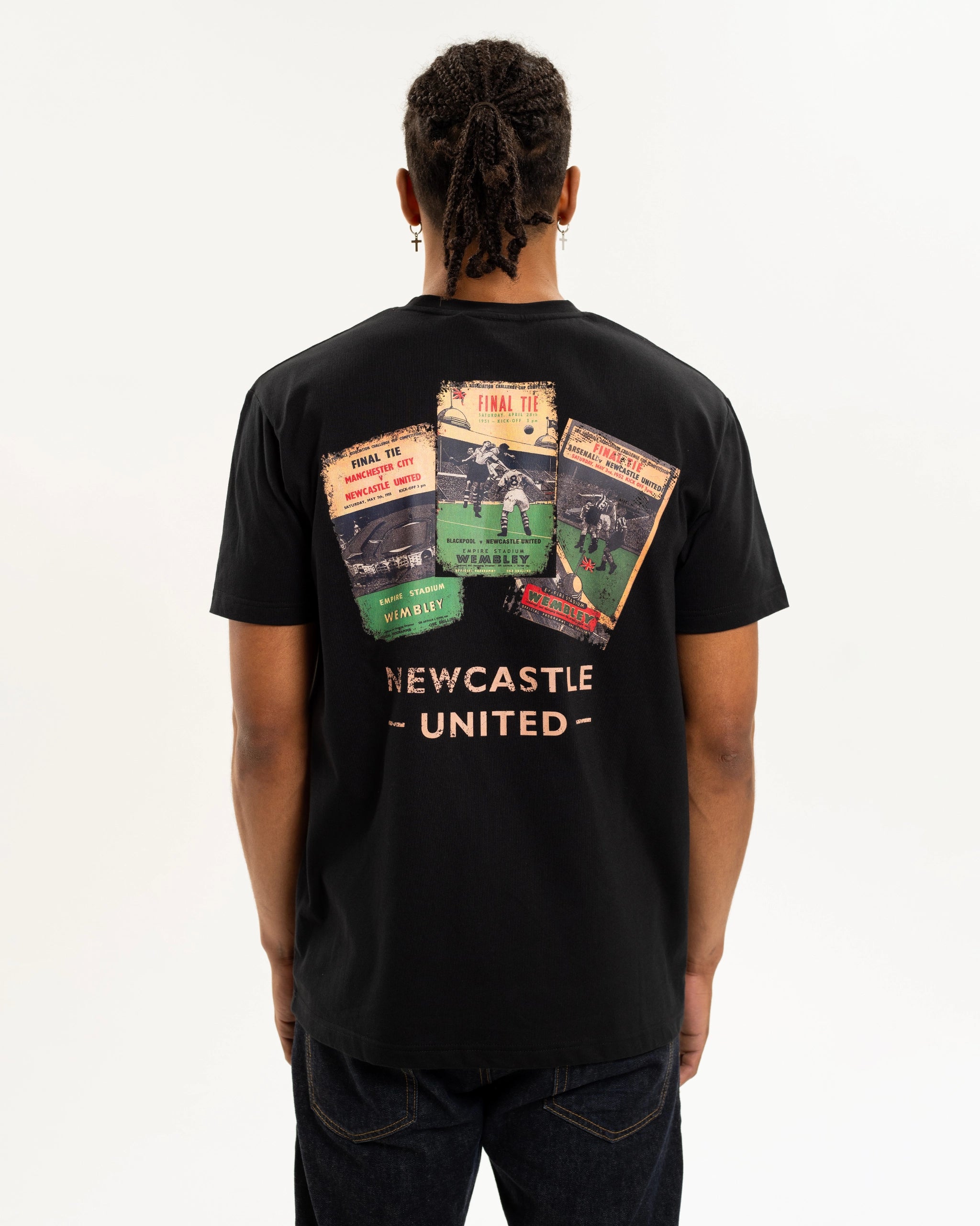Newcastle United 1950's Cup Final Programmes T-Shirt