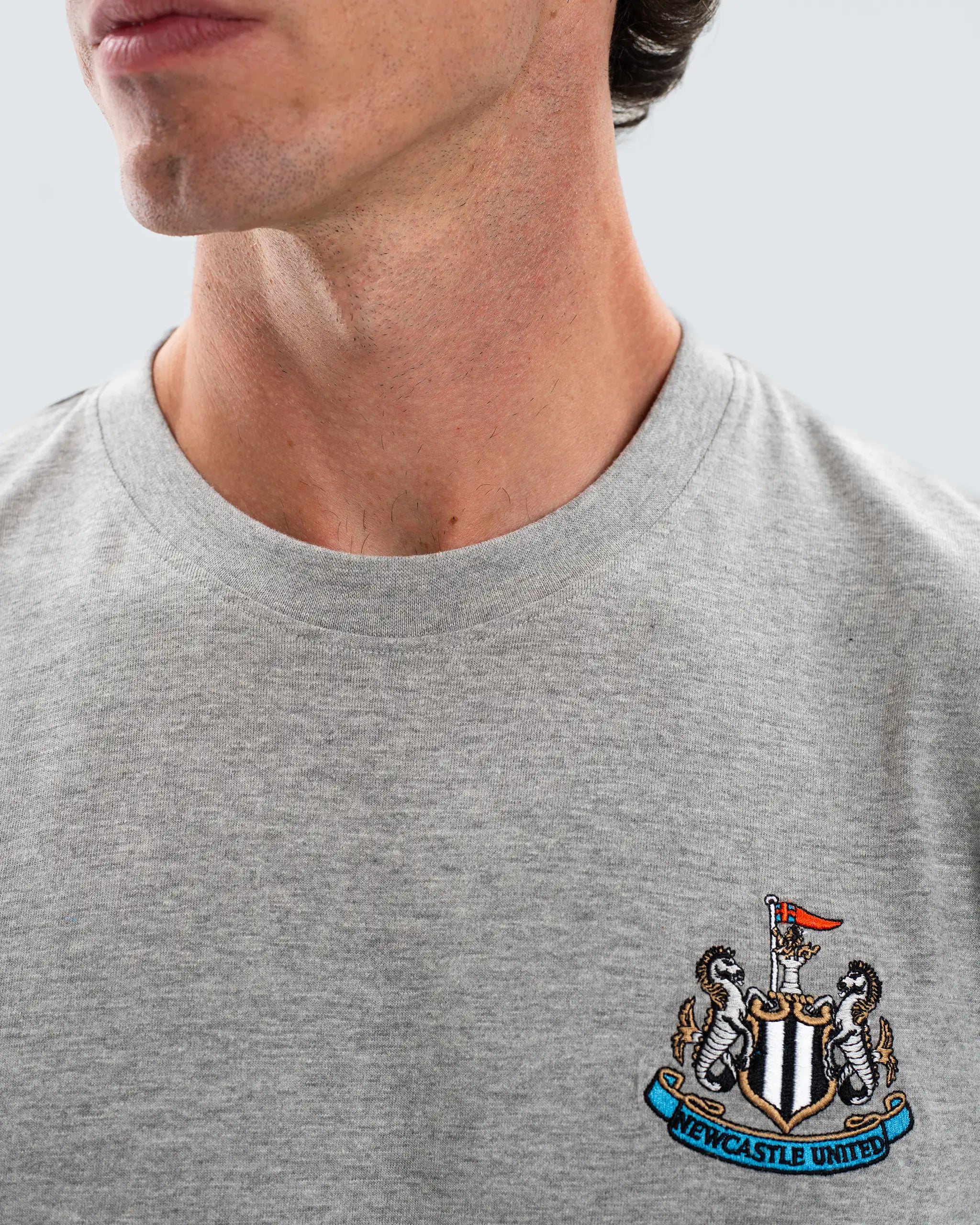 Newcastle United Men's Essentials Range Grey T-Shirt