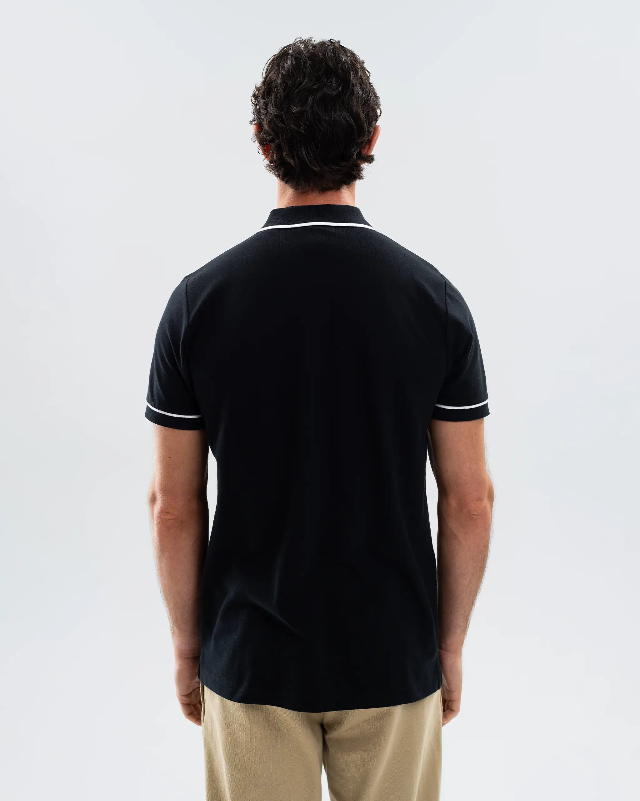 Newcastle United Men's Essentials Range Black Polo Shirt