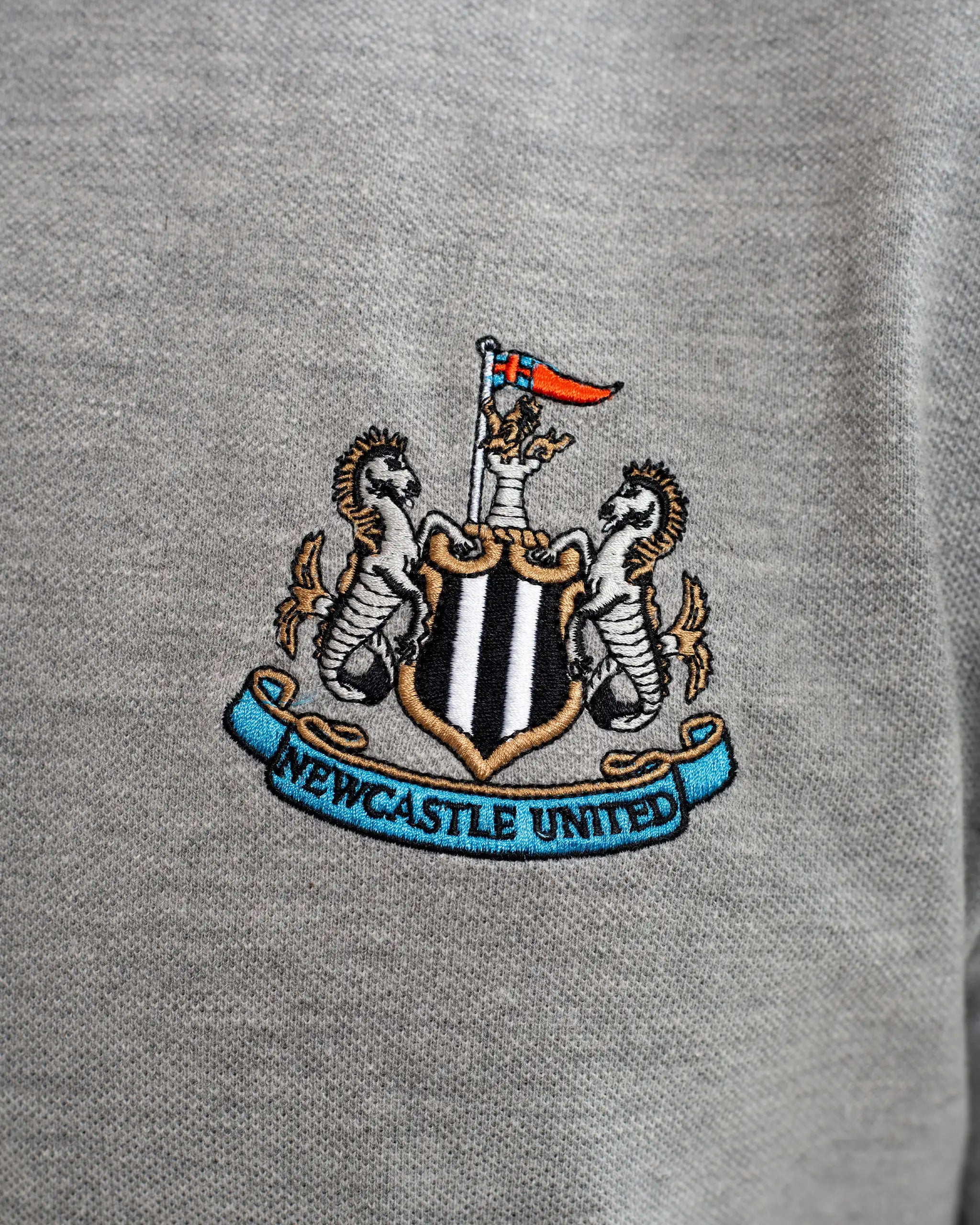 Newcastle United Men's Essentials Range Grey Polo Shirt