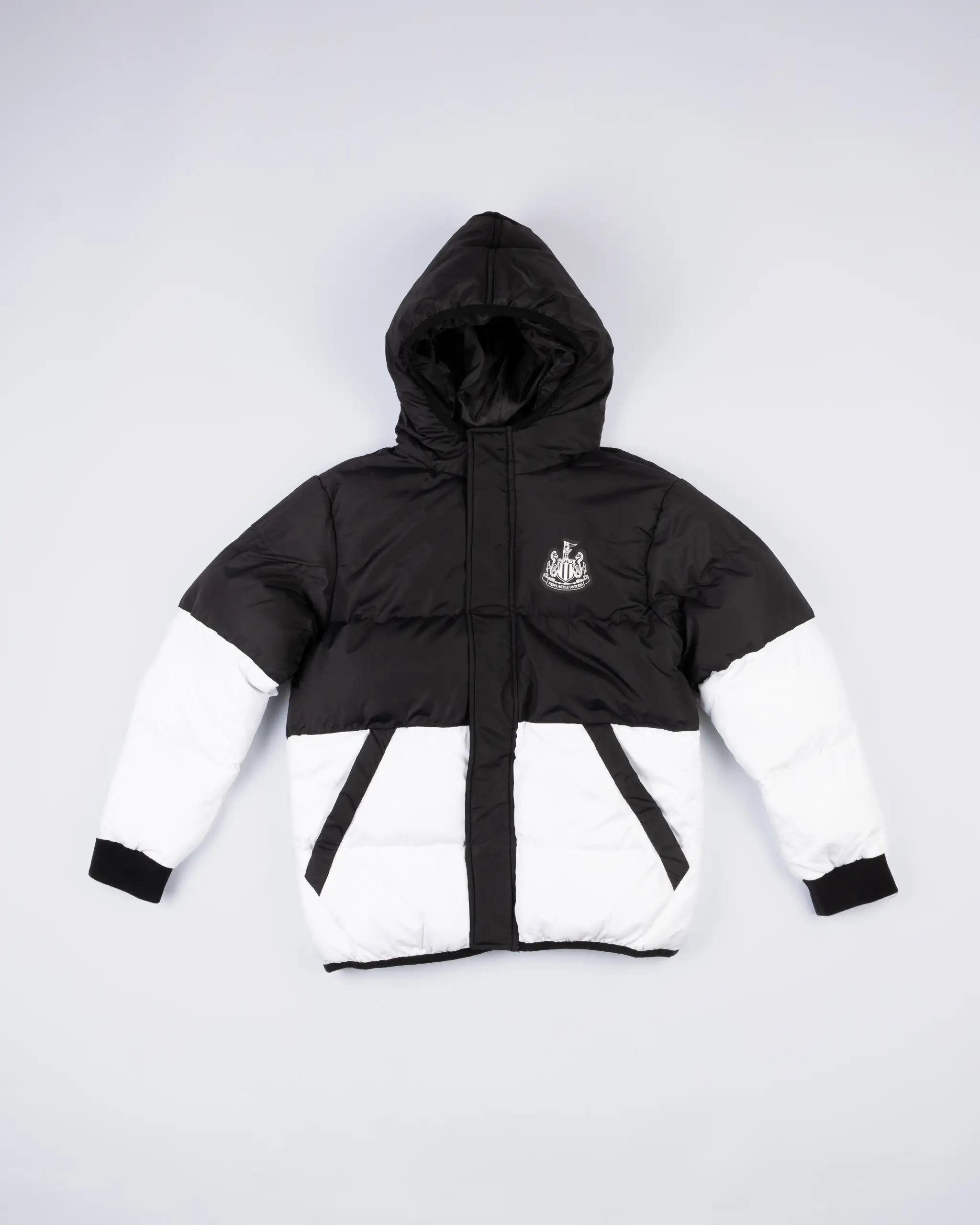 Newcastle United Kids Colour Block Quilted Jacket