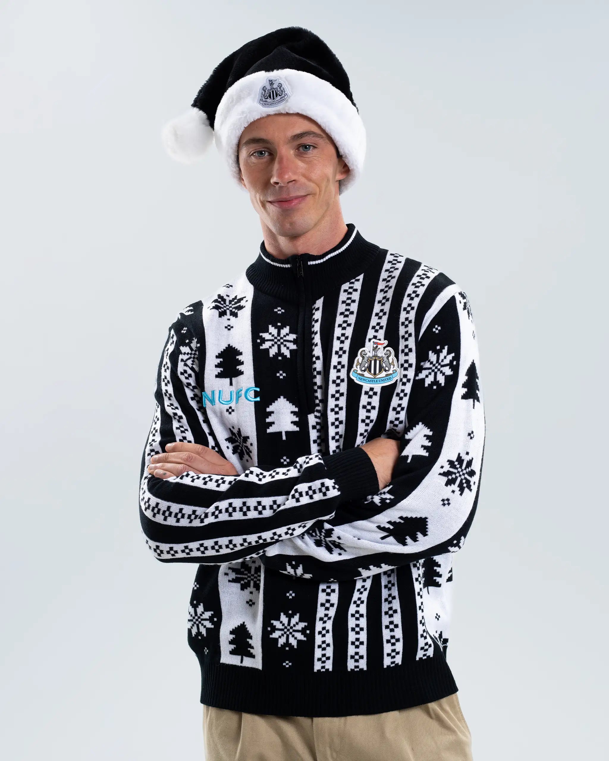 Newcastle United Christmas 2025 1/4 Zip Jumper