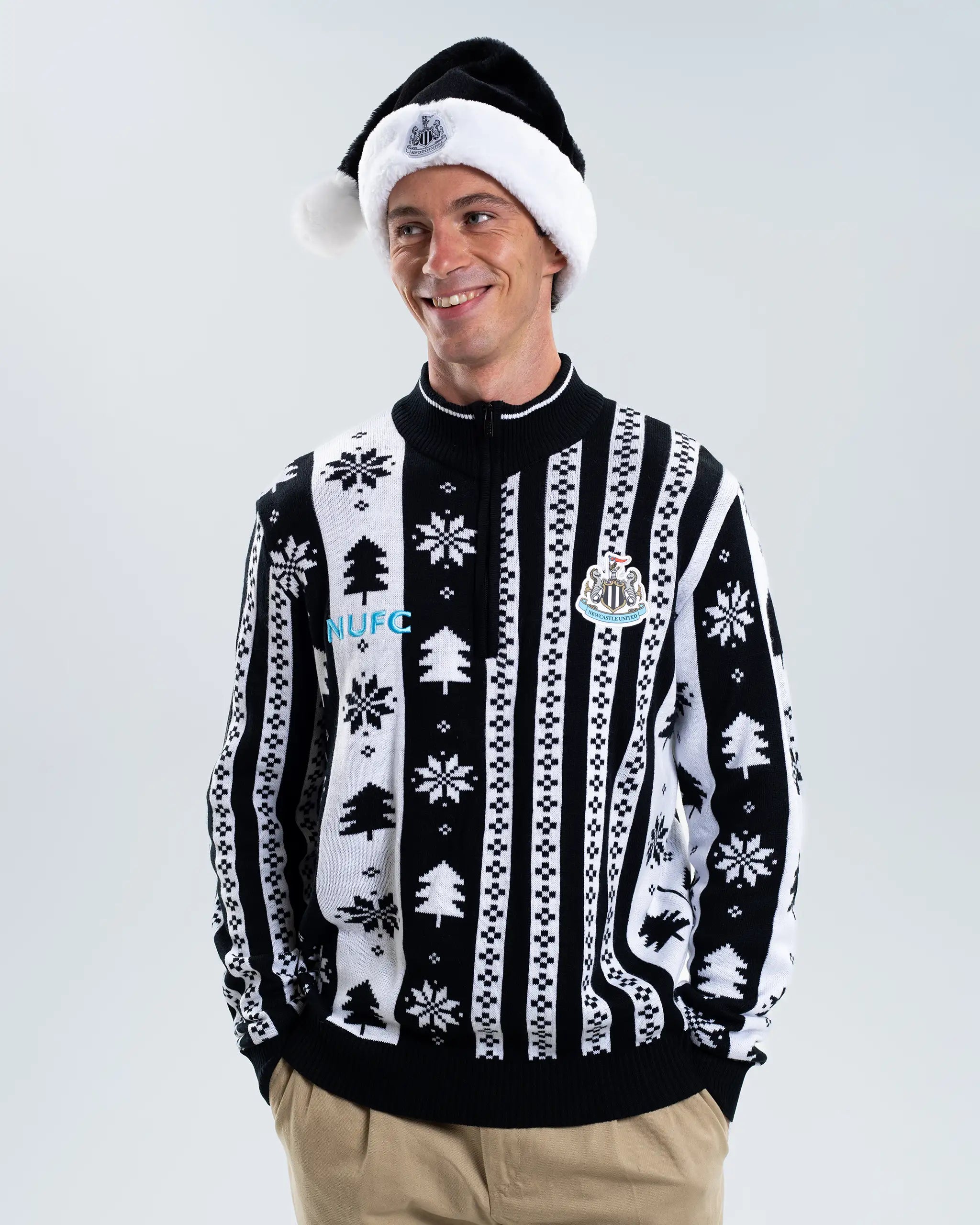 Newcastle United Christmas 2025 1/4 Zip Jumper