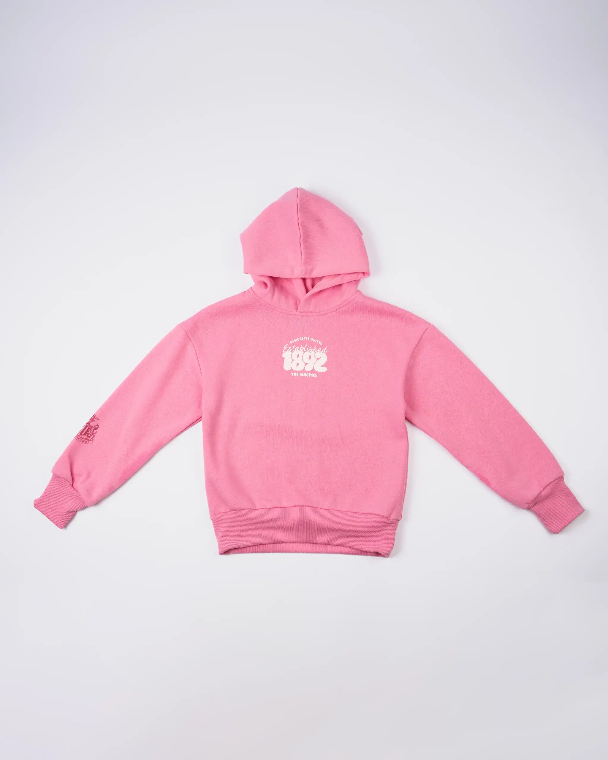 Newcastle United Girl's 1892 Pink Oversized Hoodie