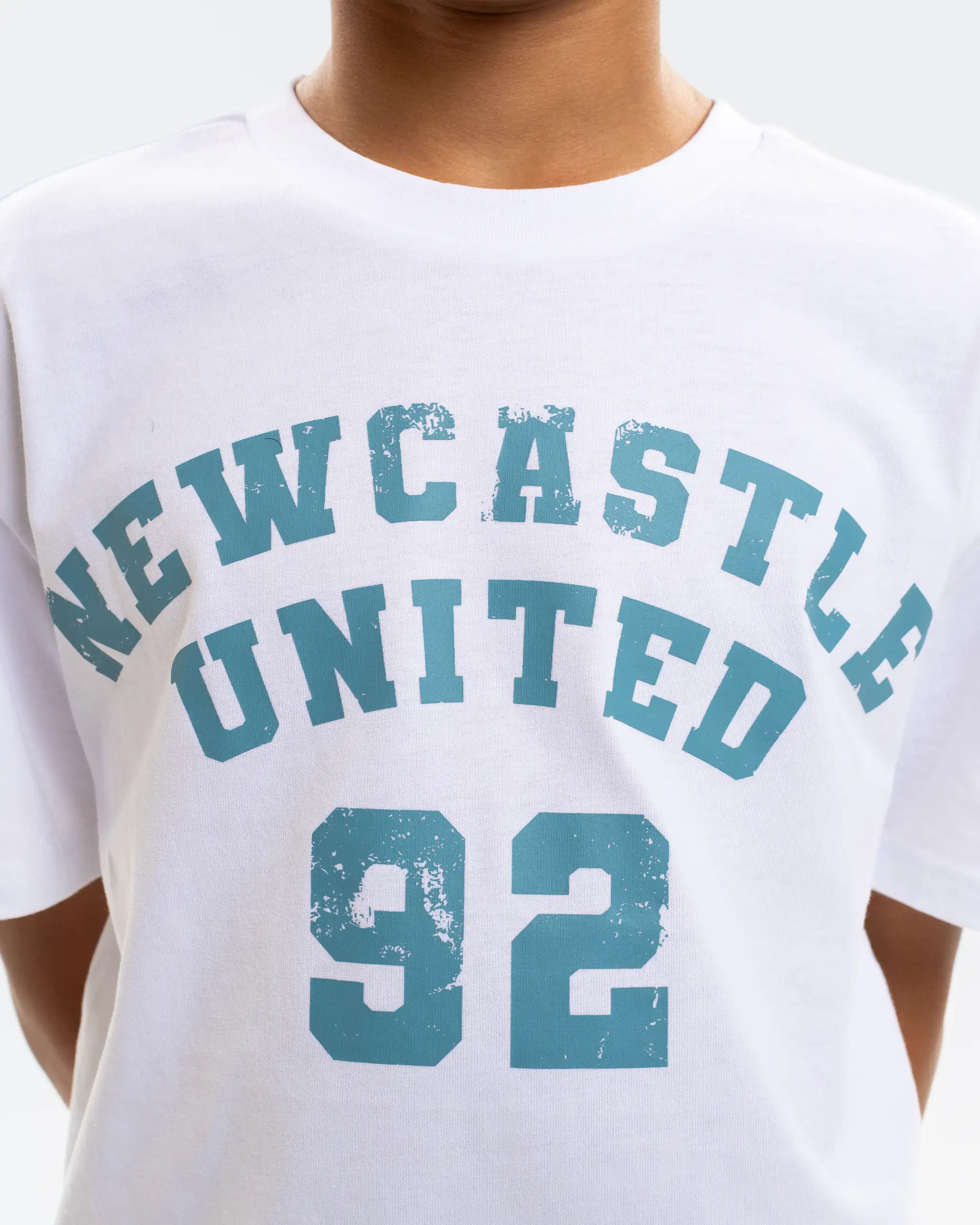 Newcastle United Boy's White Oversized T-Shirt