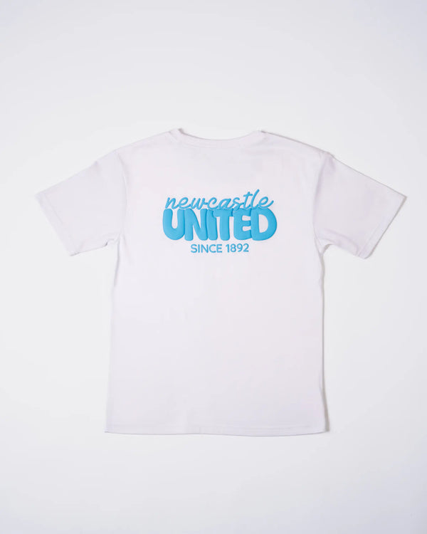 Newcastle United Girl's 1892 White & Blue Oversized T-Shirt