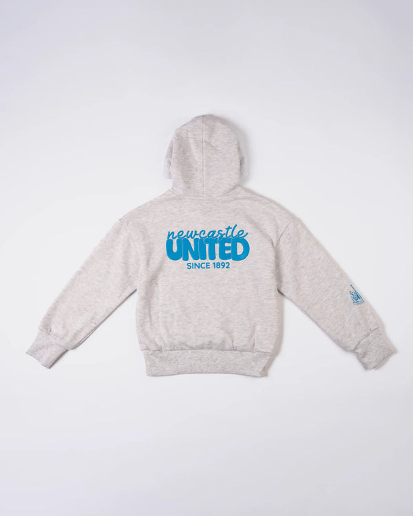 Newcastle United Girl's Grey Oversized Hoodie