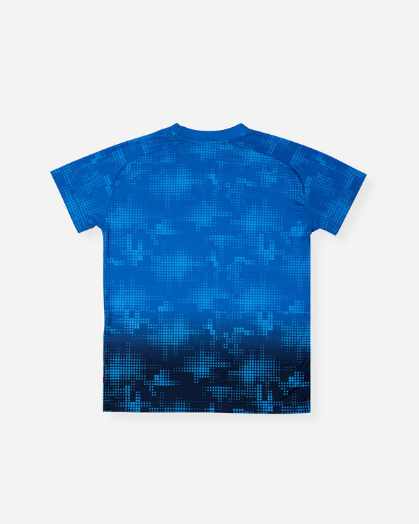 Newcastle United Kids' Black & Blue Ombre Crest T-Shirt