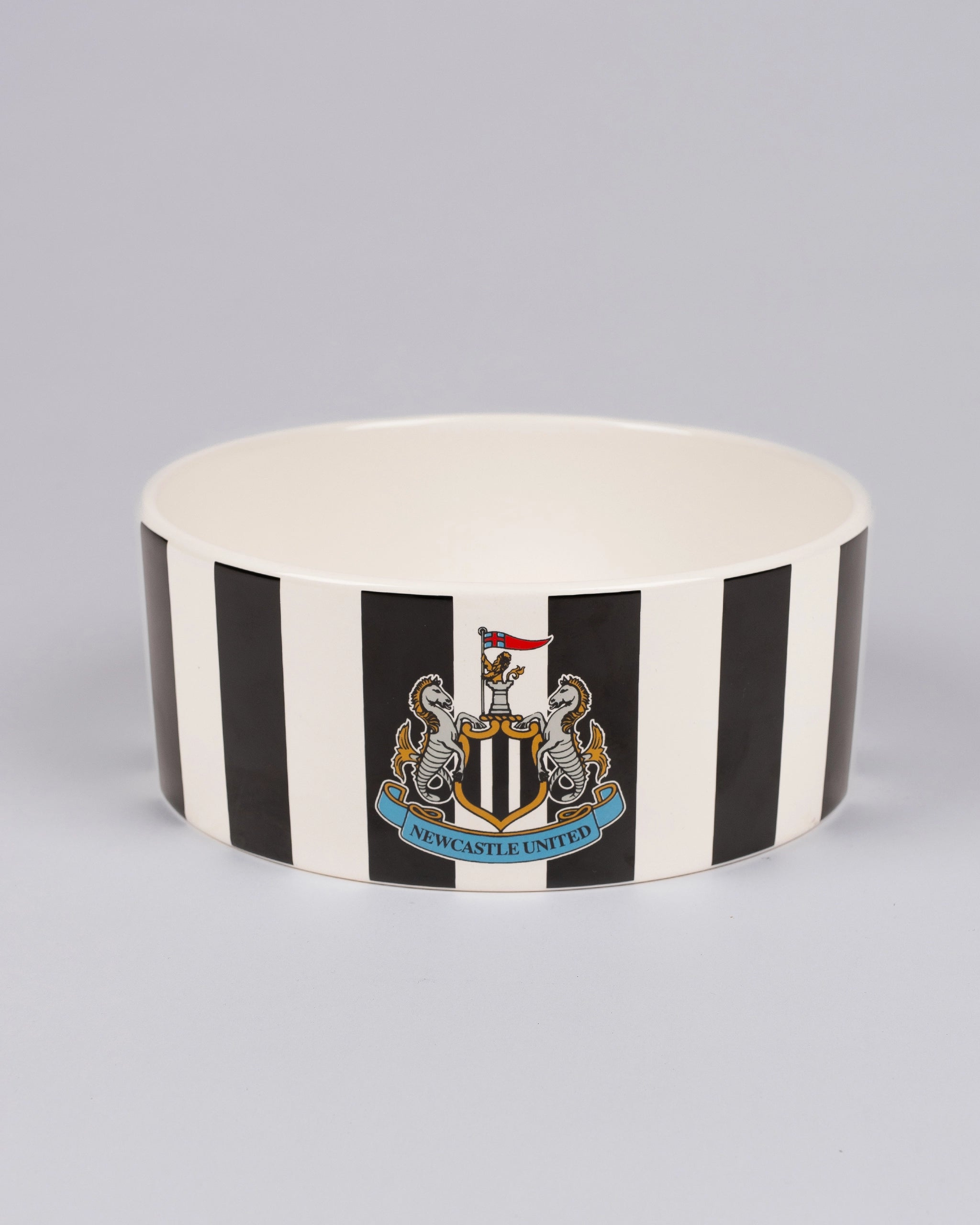 Newcastle United Ceramic Striped Pet Bowl