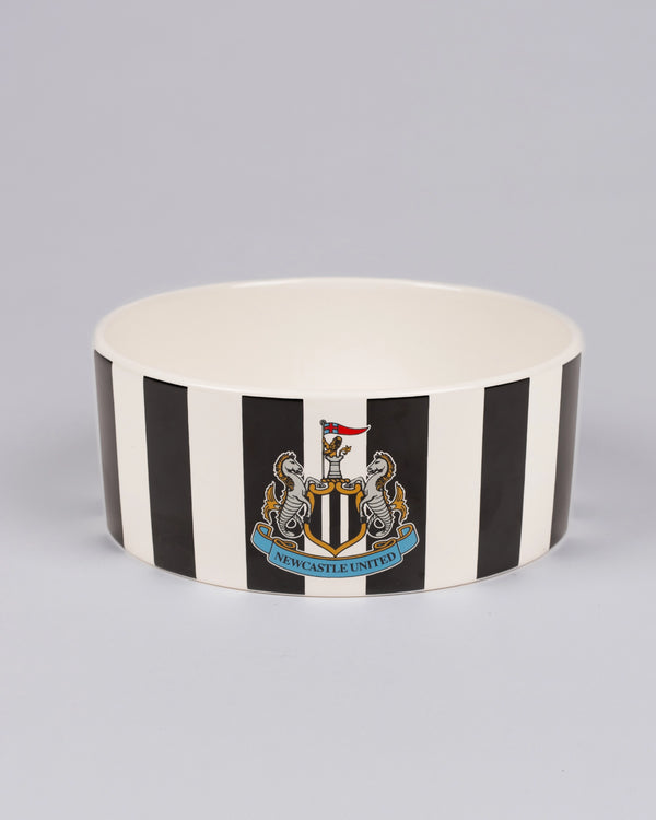 Newcastle United Ceramic Striped Pet Bowl