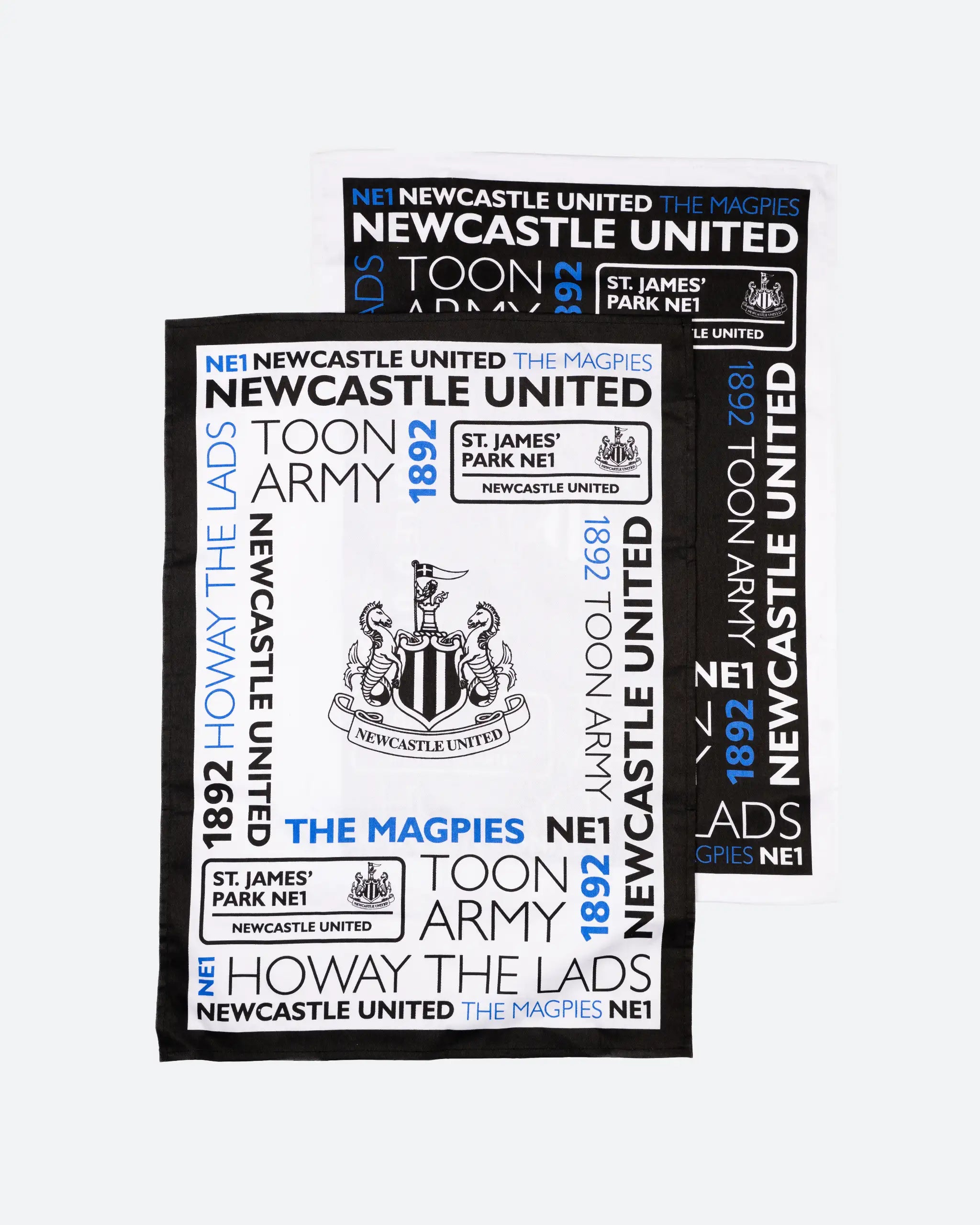 Newcastle United 2 Pack Toon Army Tea Towels