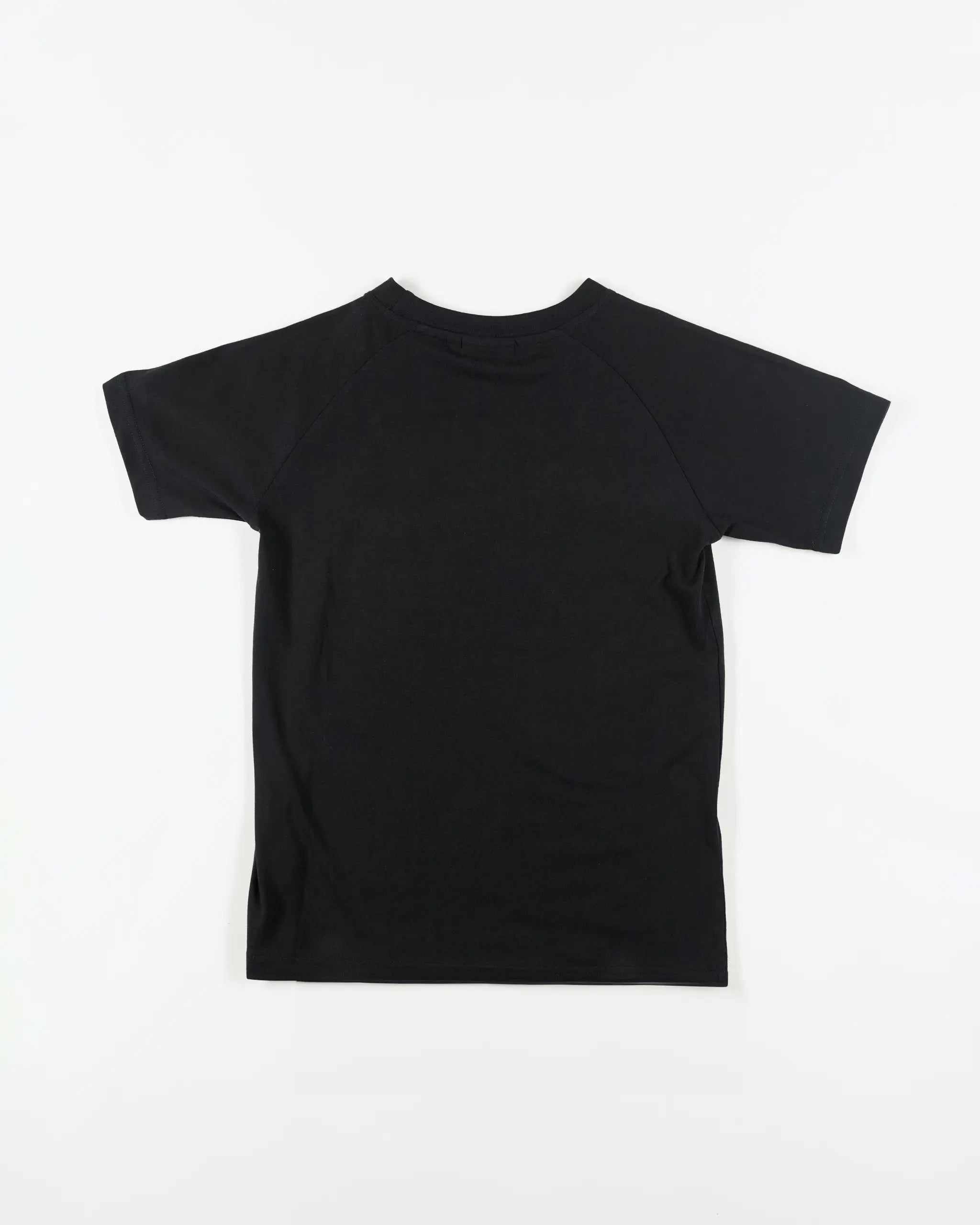 Newcastle United Kids' Black Raglan Crest T-Shirt