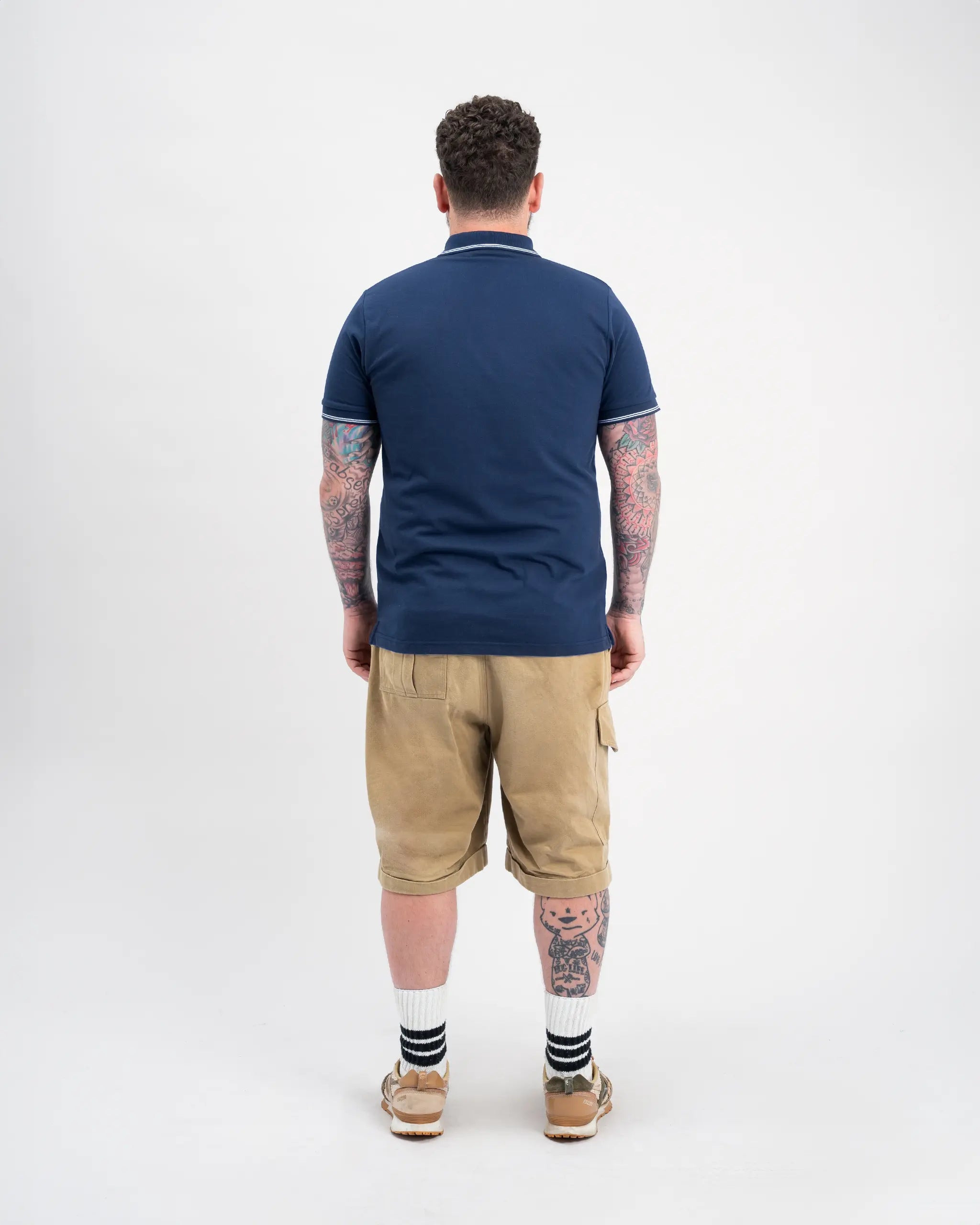 Newcastle United Men's Navy Terrace Pique Polo