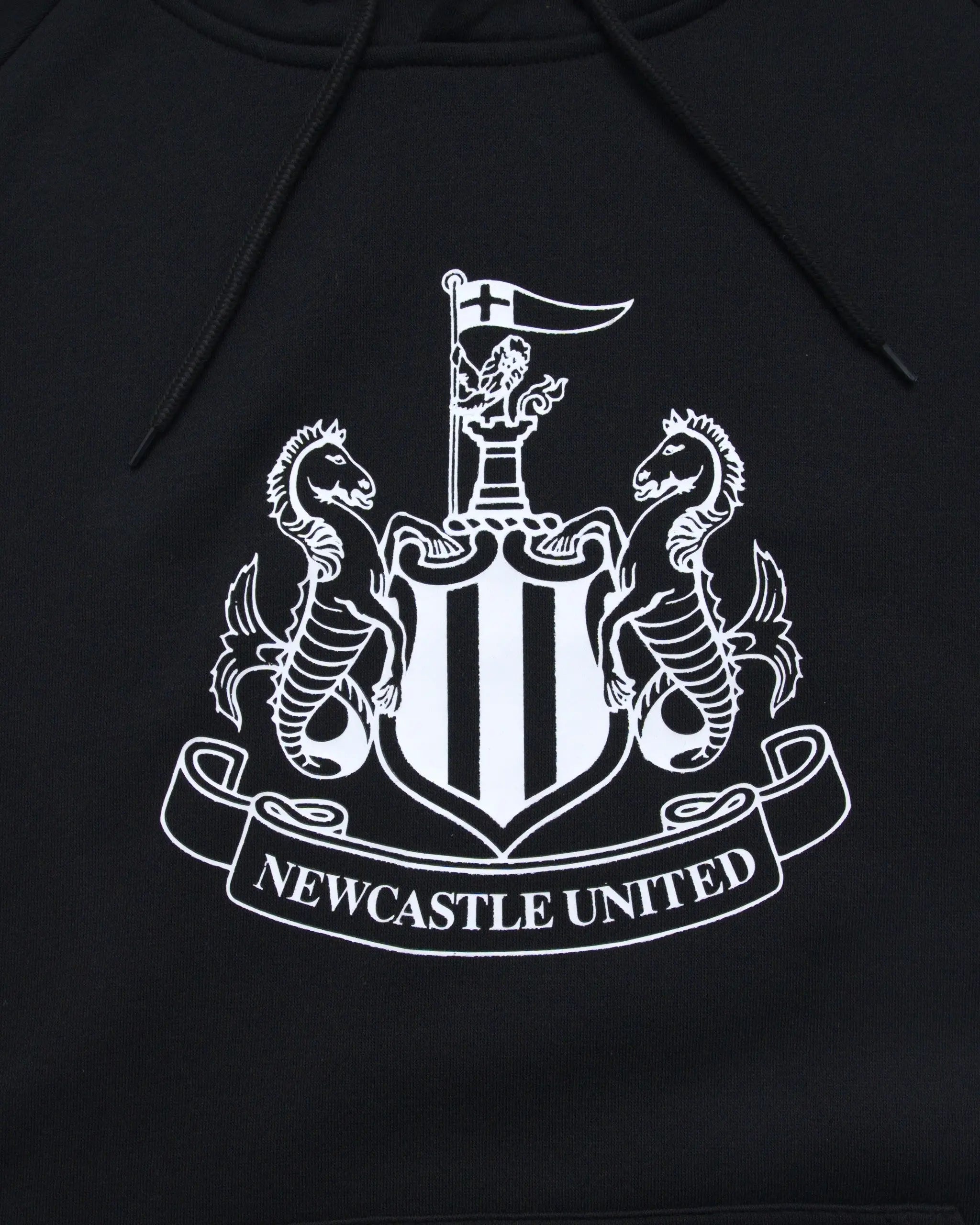 Newcastle United Kids' Black Raglan Hoodie