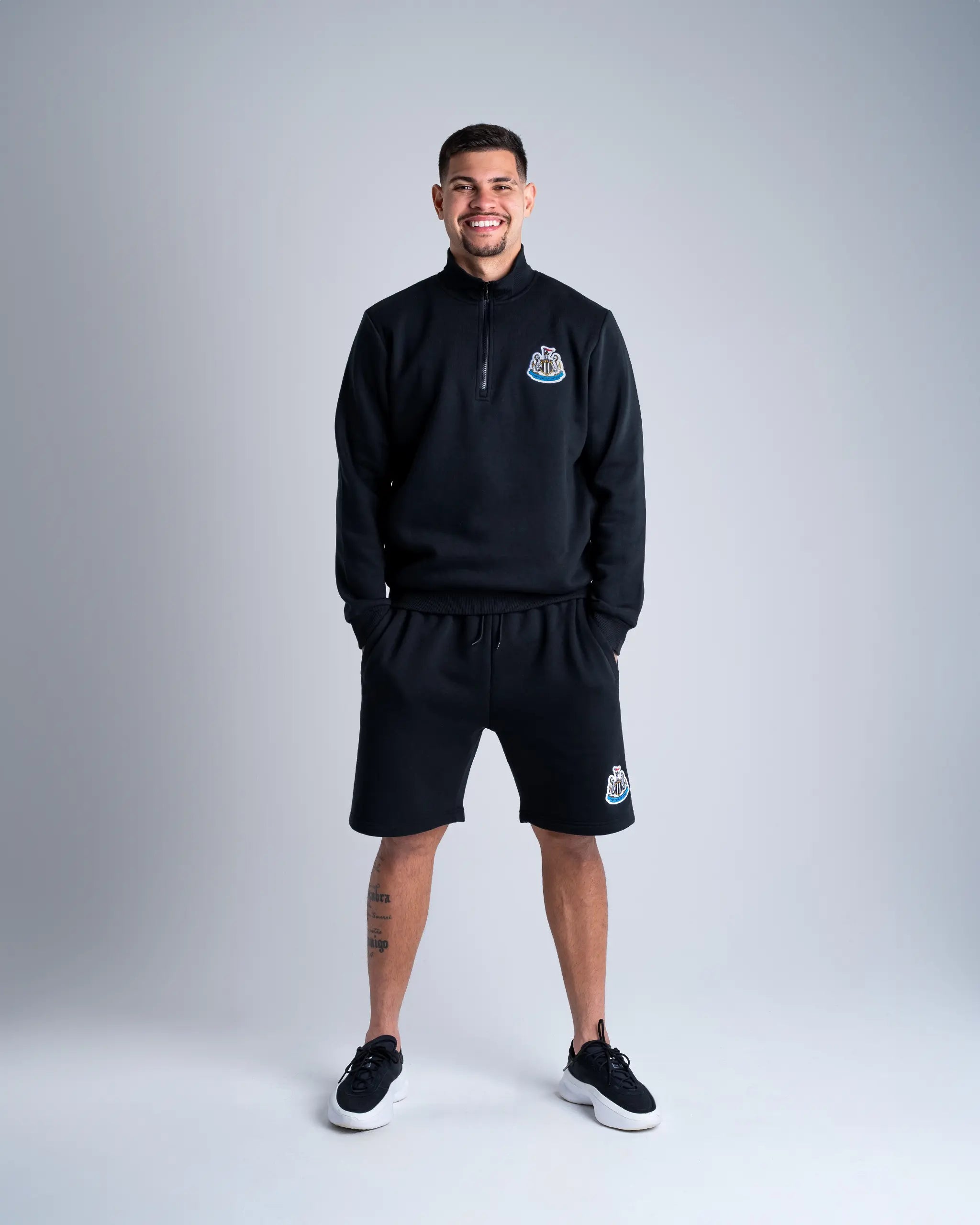 Newcastle United Men's Black Terrace Fleece Shorts
