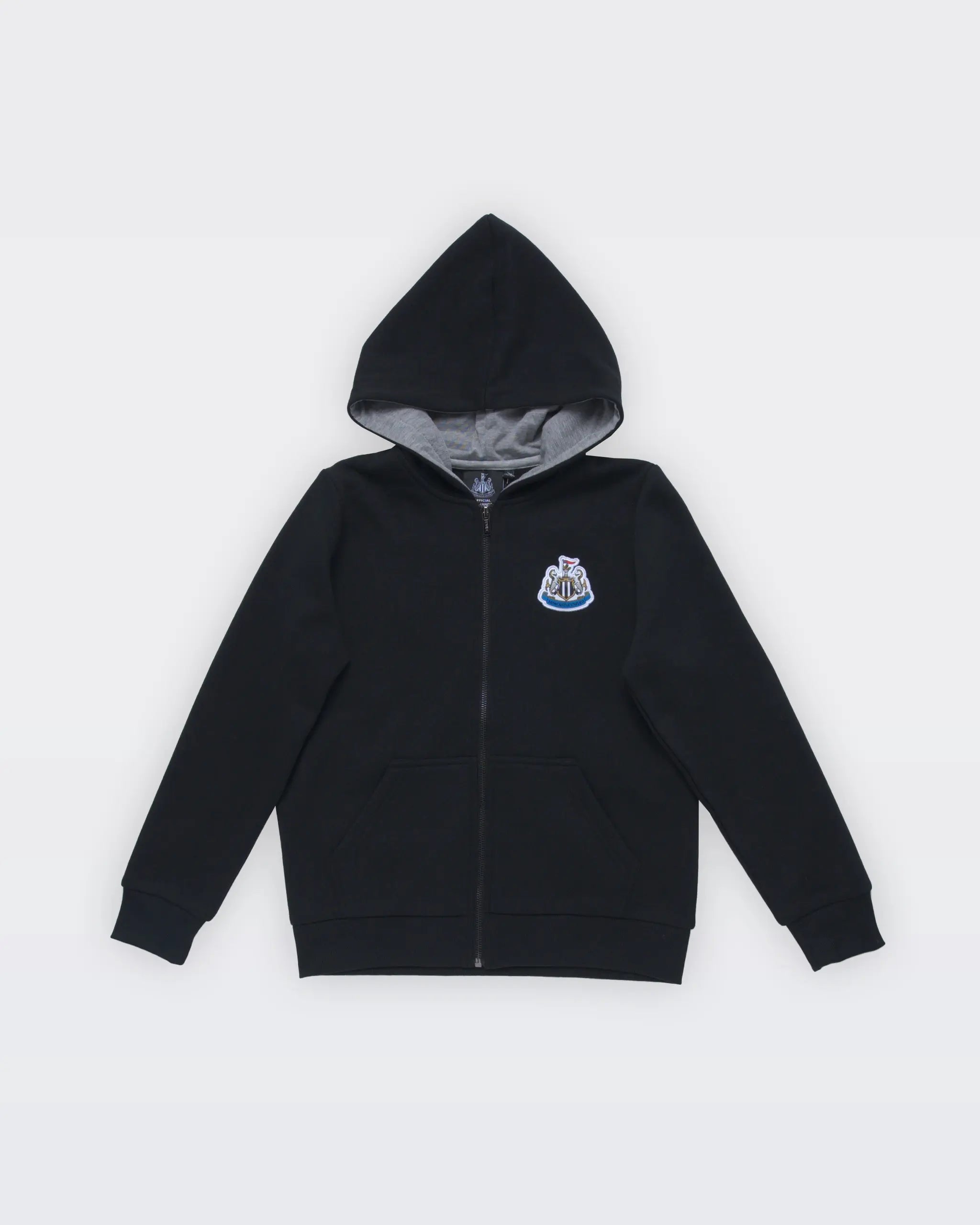 Newcastle United Kids' Black Terrace Full Zip Hoodie