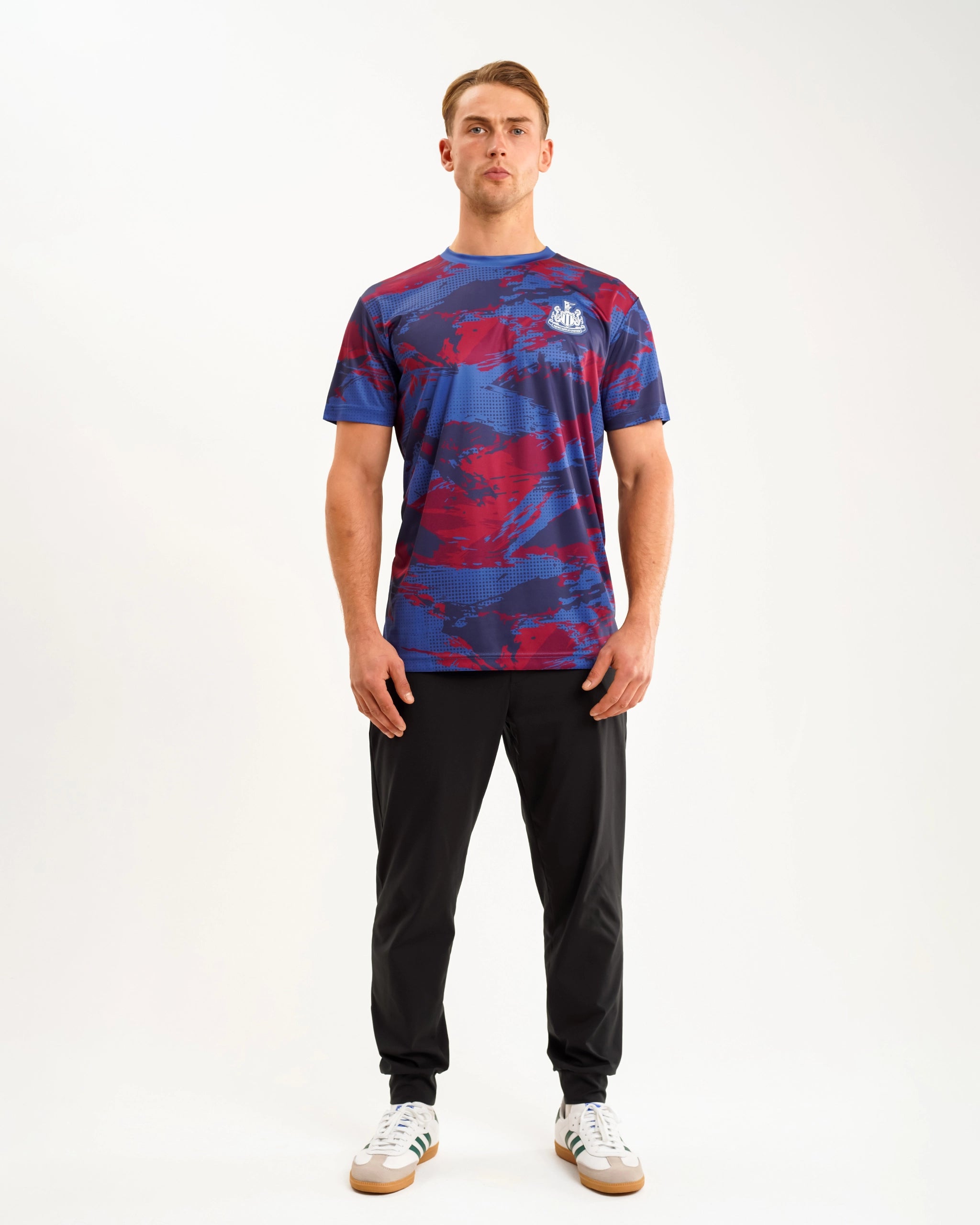 Newcastle United Men's Navy Camo Poly Tee