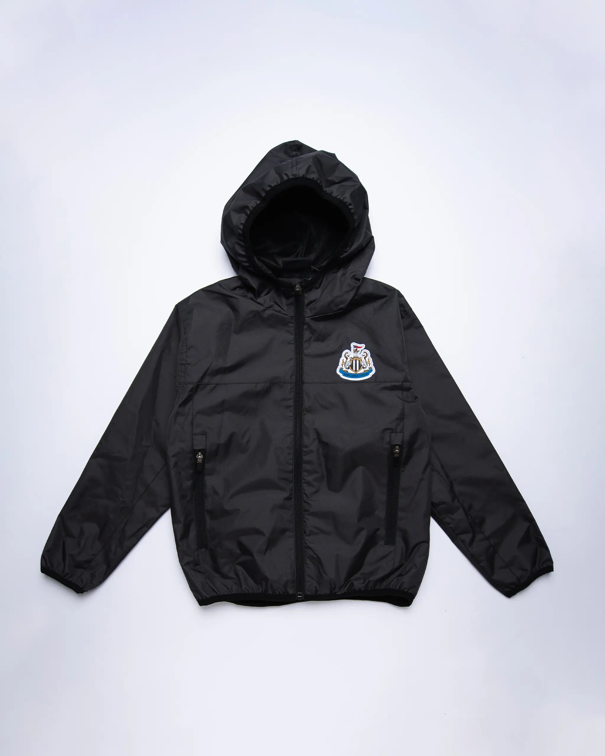 Newcastle United Kids' Black Terrace Shower Jacket