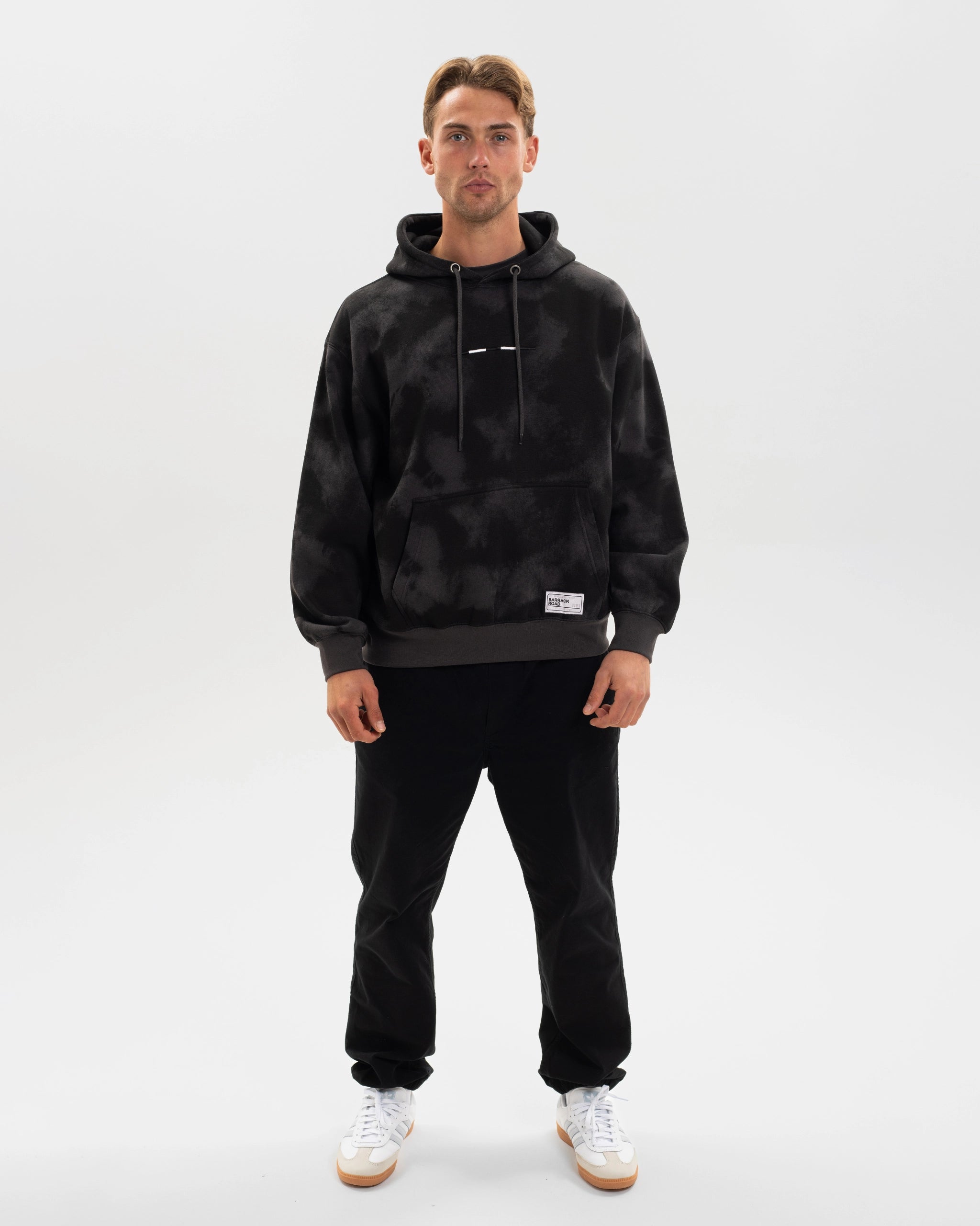 Newcastle United Graphic Charcoal Washed Hoodie