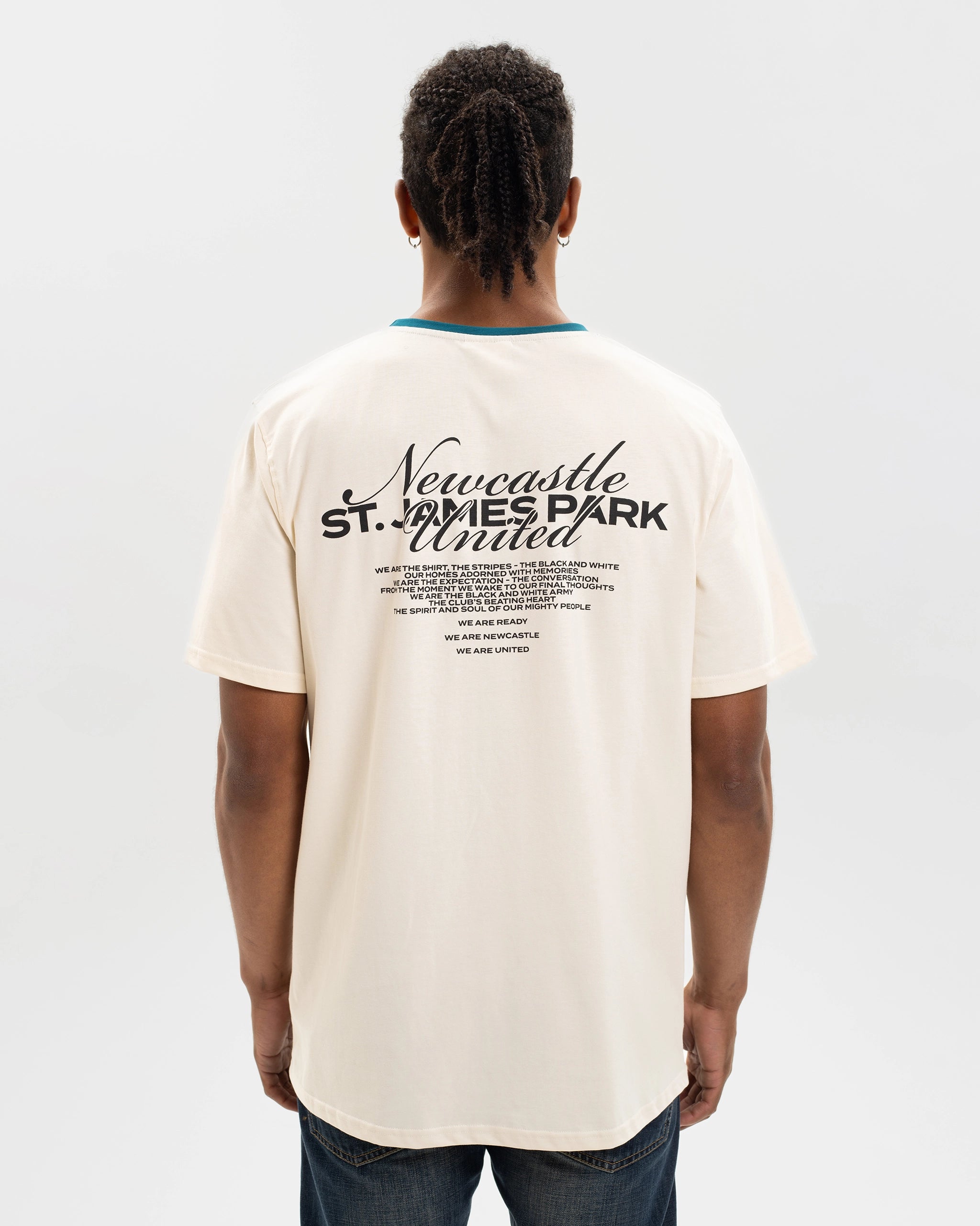 Newcastle United Graphic Off-White T-Shirt