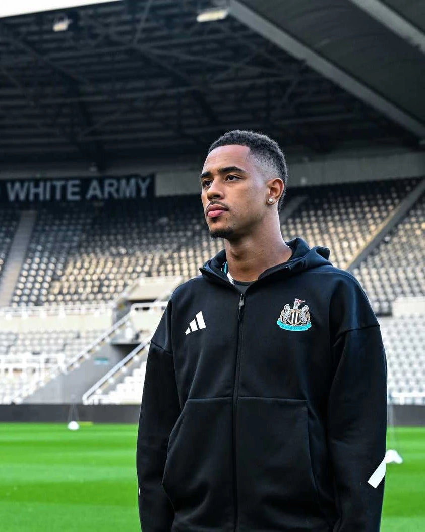 Newcastle United adidas 25/26 Black Anthem Jacket