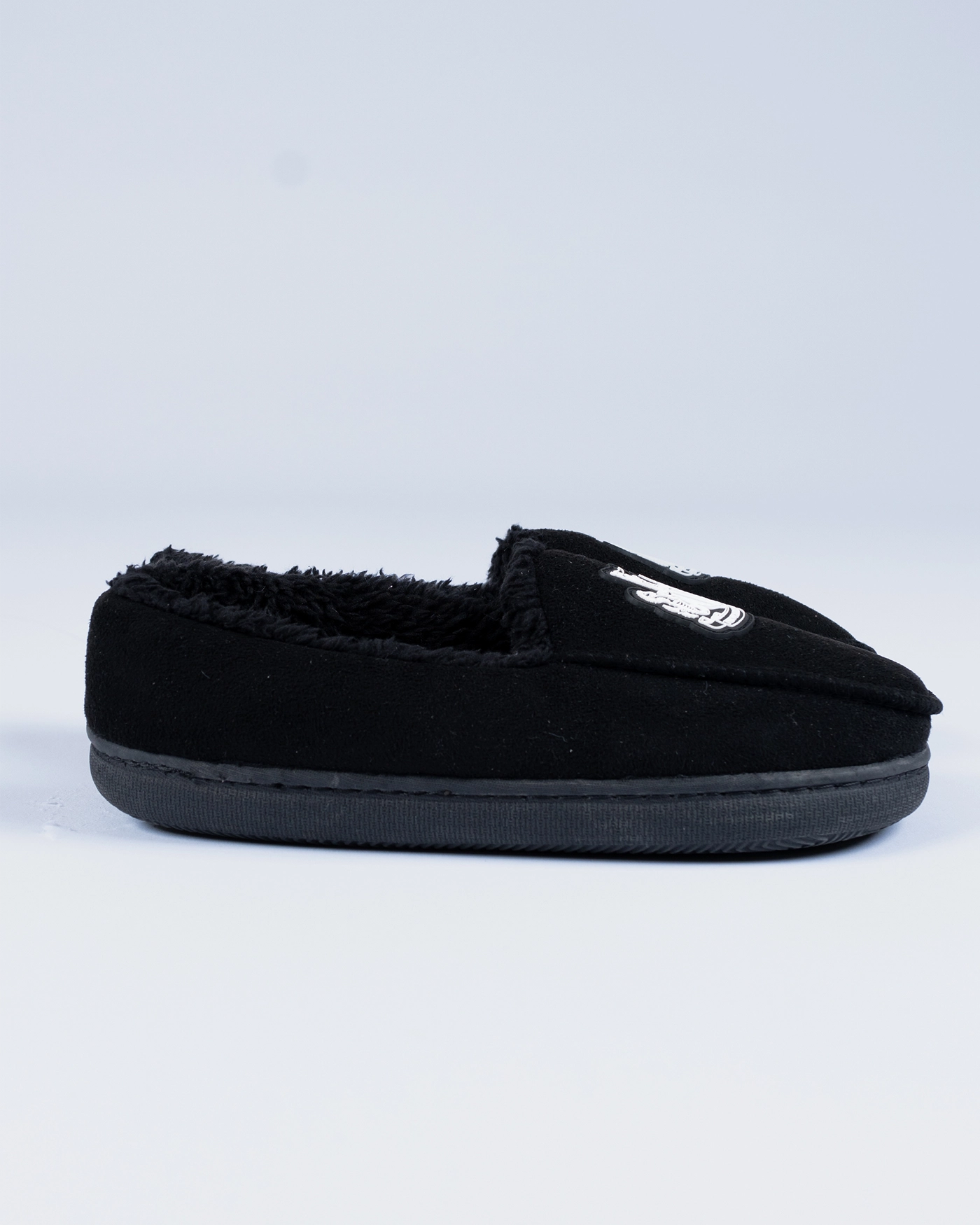 Newcastle United Kids' Black Fleece Lined Slippers