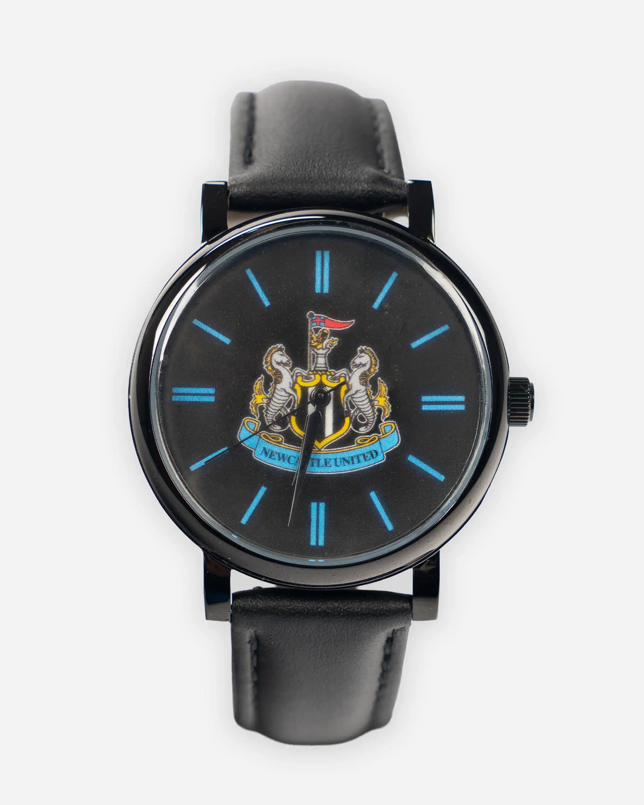 Newcastle United Black Leather Watch