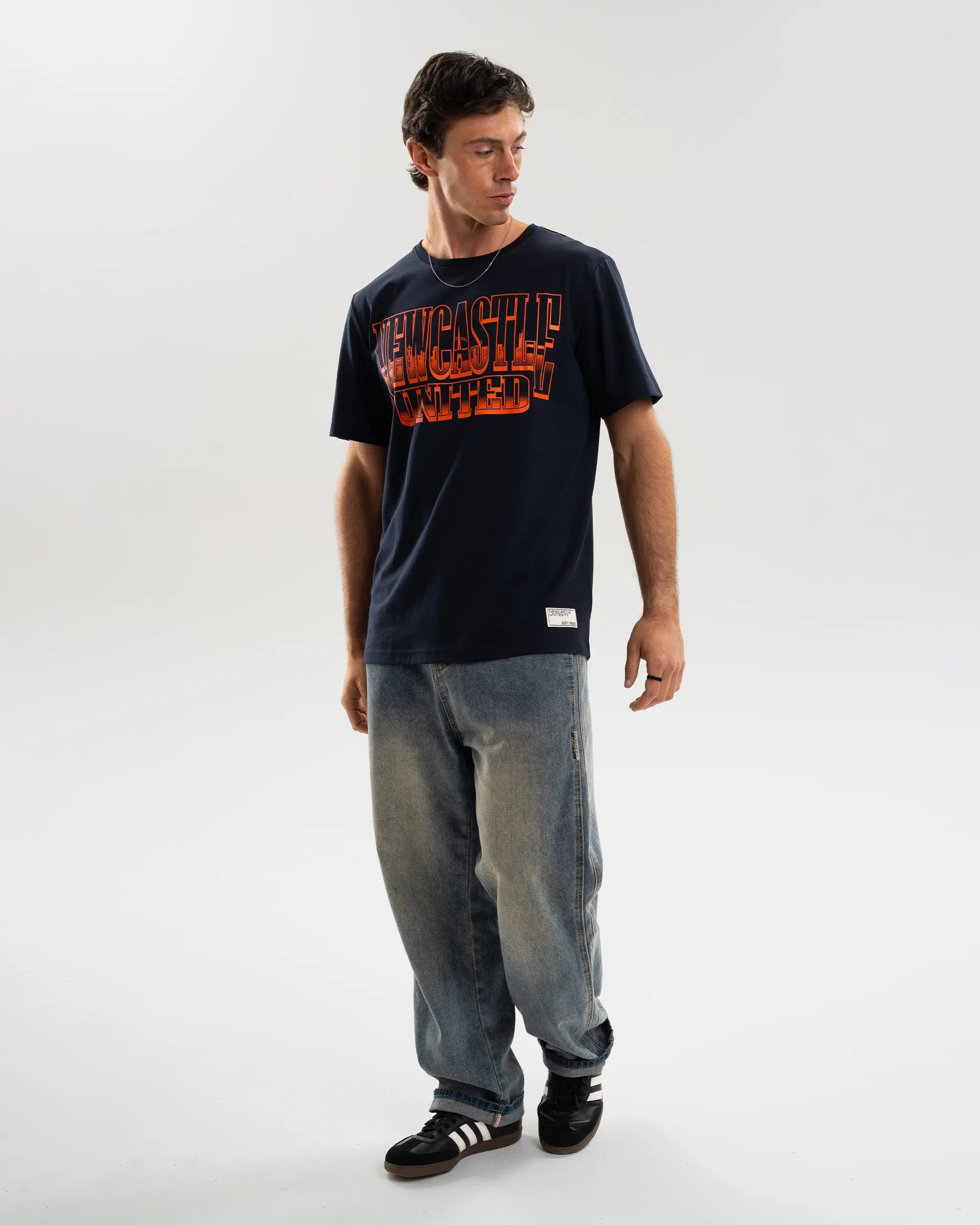 Newcastle United Navy Graphic T-Shirt