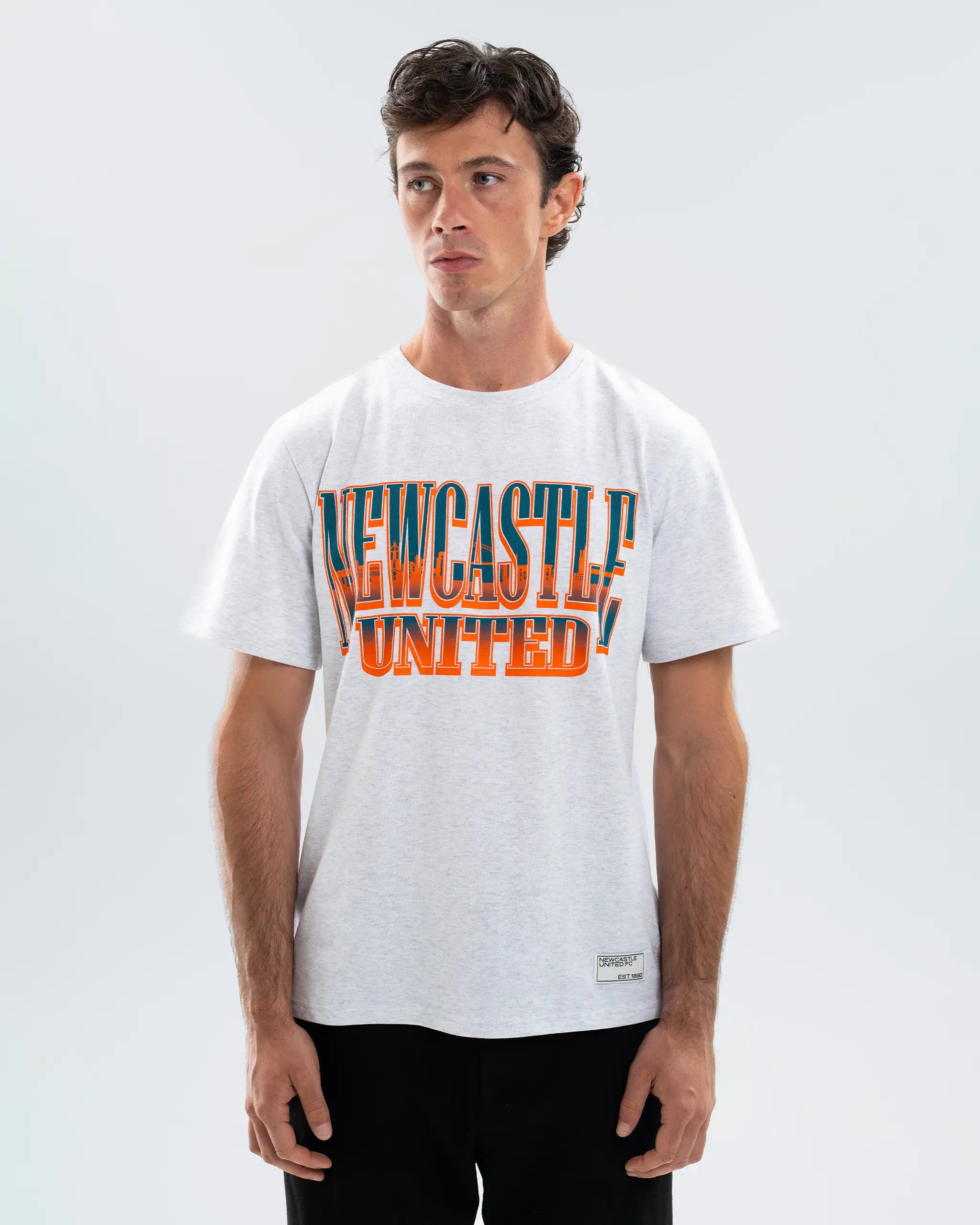 Newcastle United Grey Graphic T-Shirt