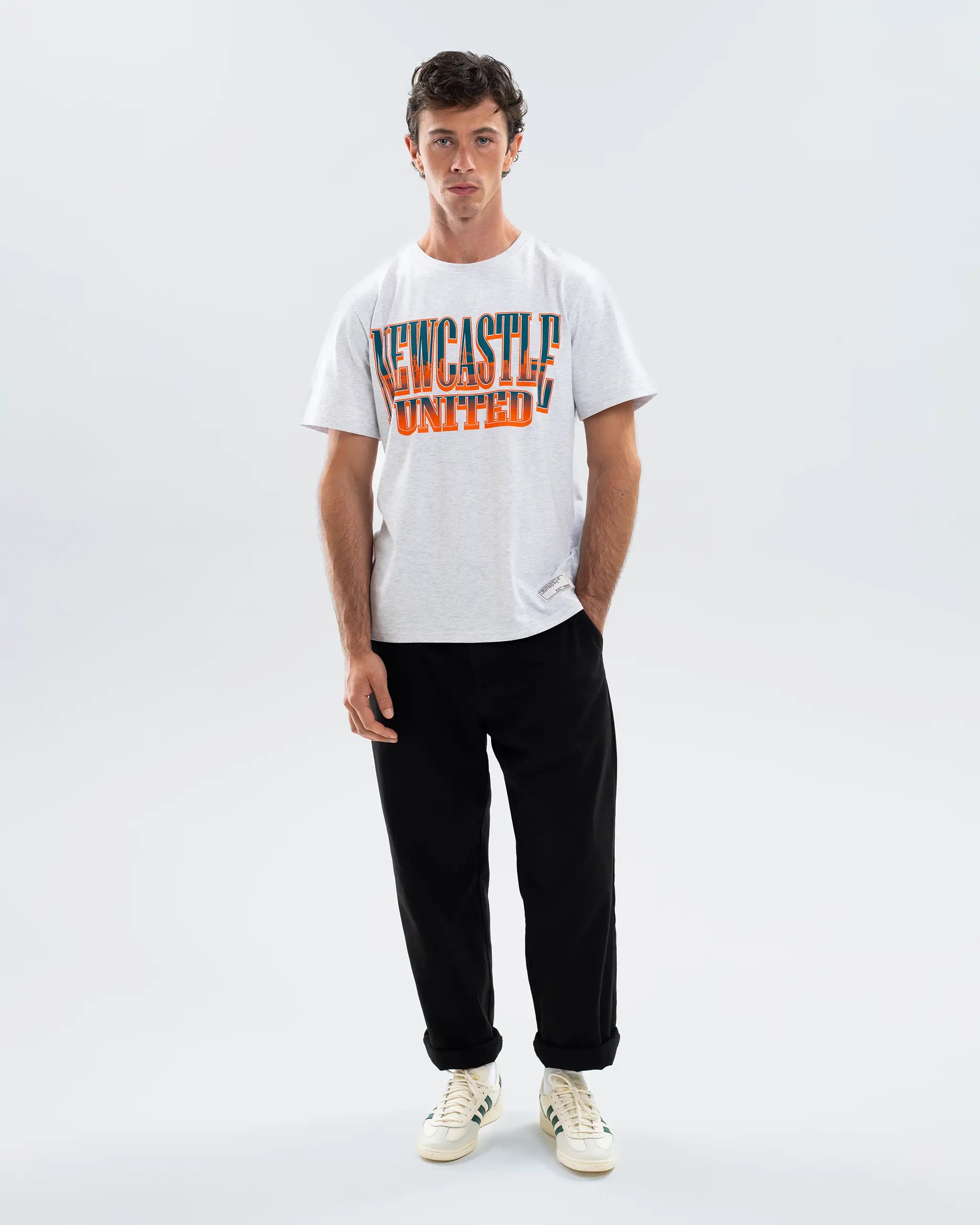 Newcastle United Grey Graphic T-Shirt